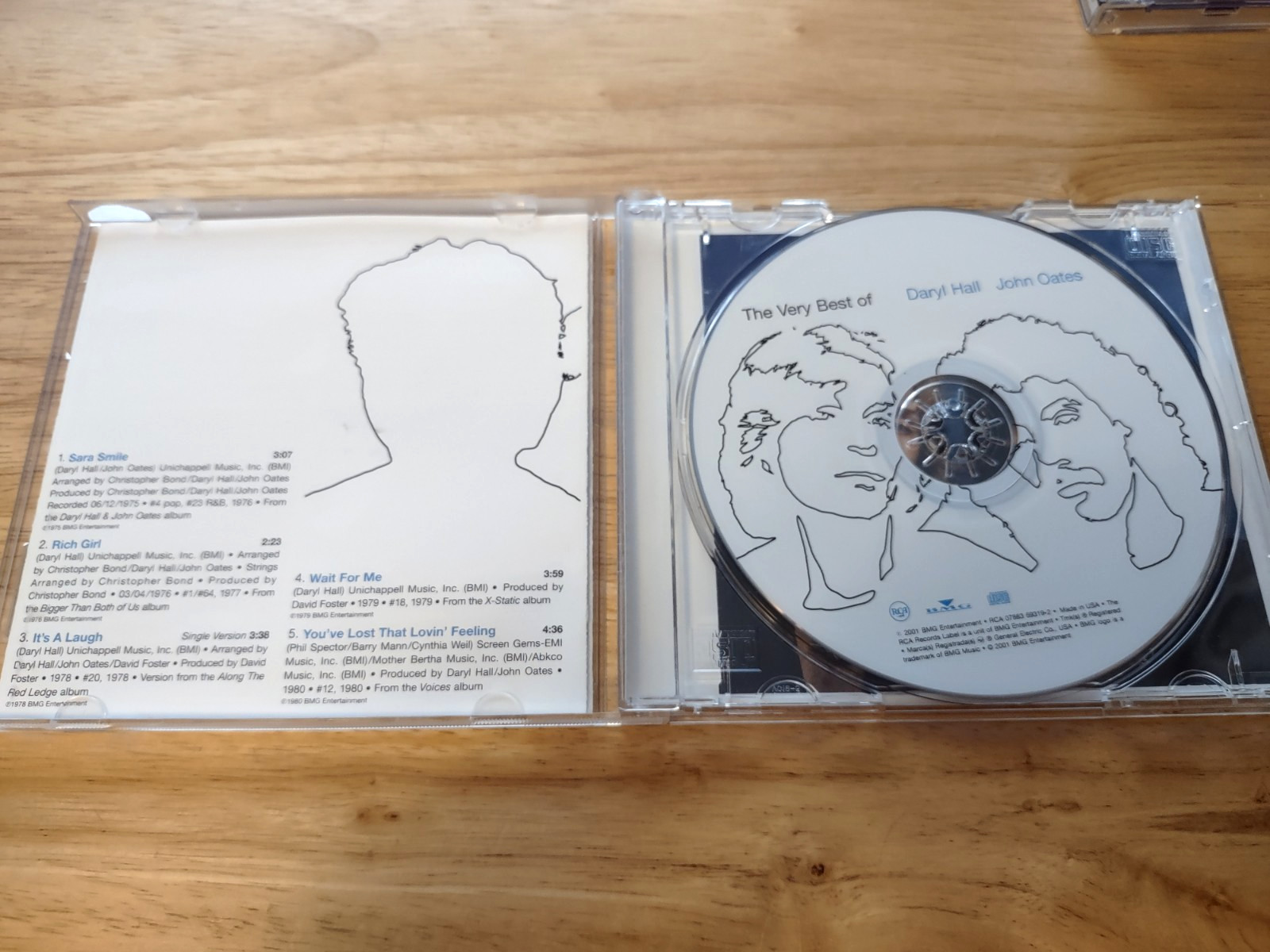 Hall & Oates “Very Best of Hall & Oates” CD RCA 2001