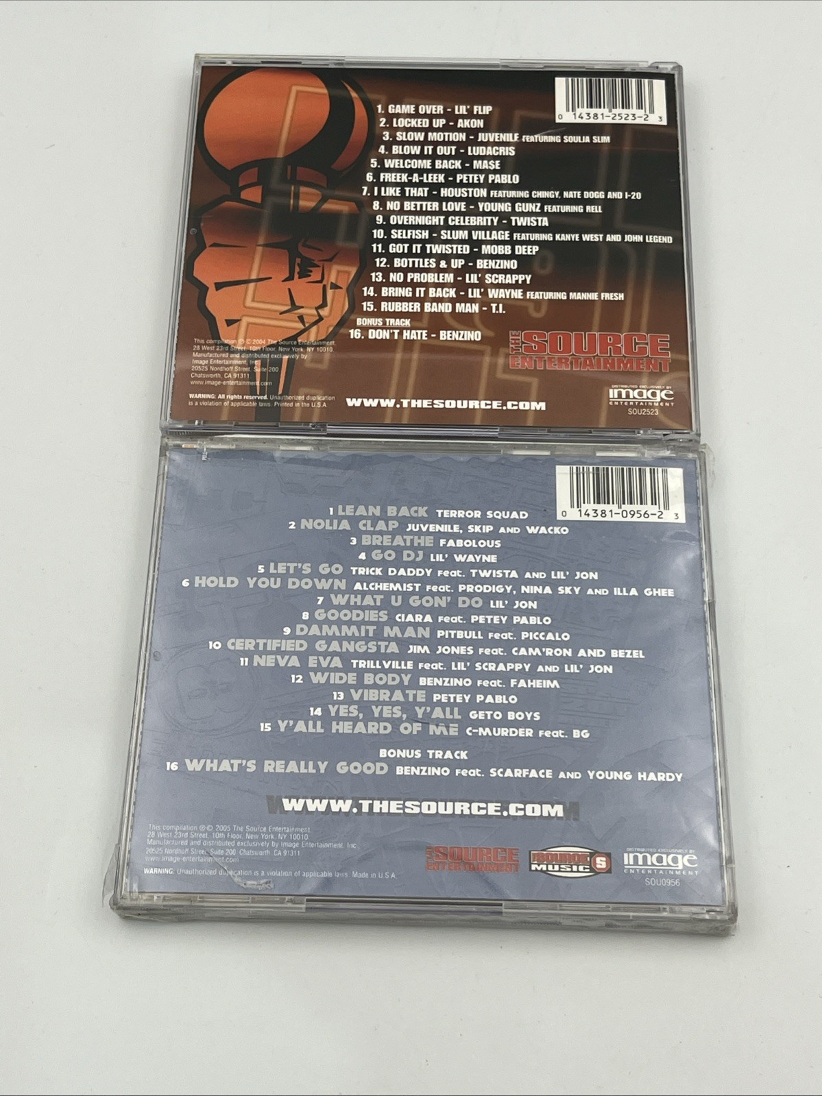 The Source Presents Hip Hop Hits by Various Artists CD Lot Volumes 1 3 4 6-10