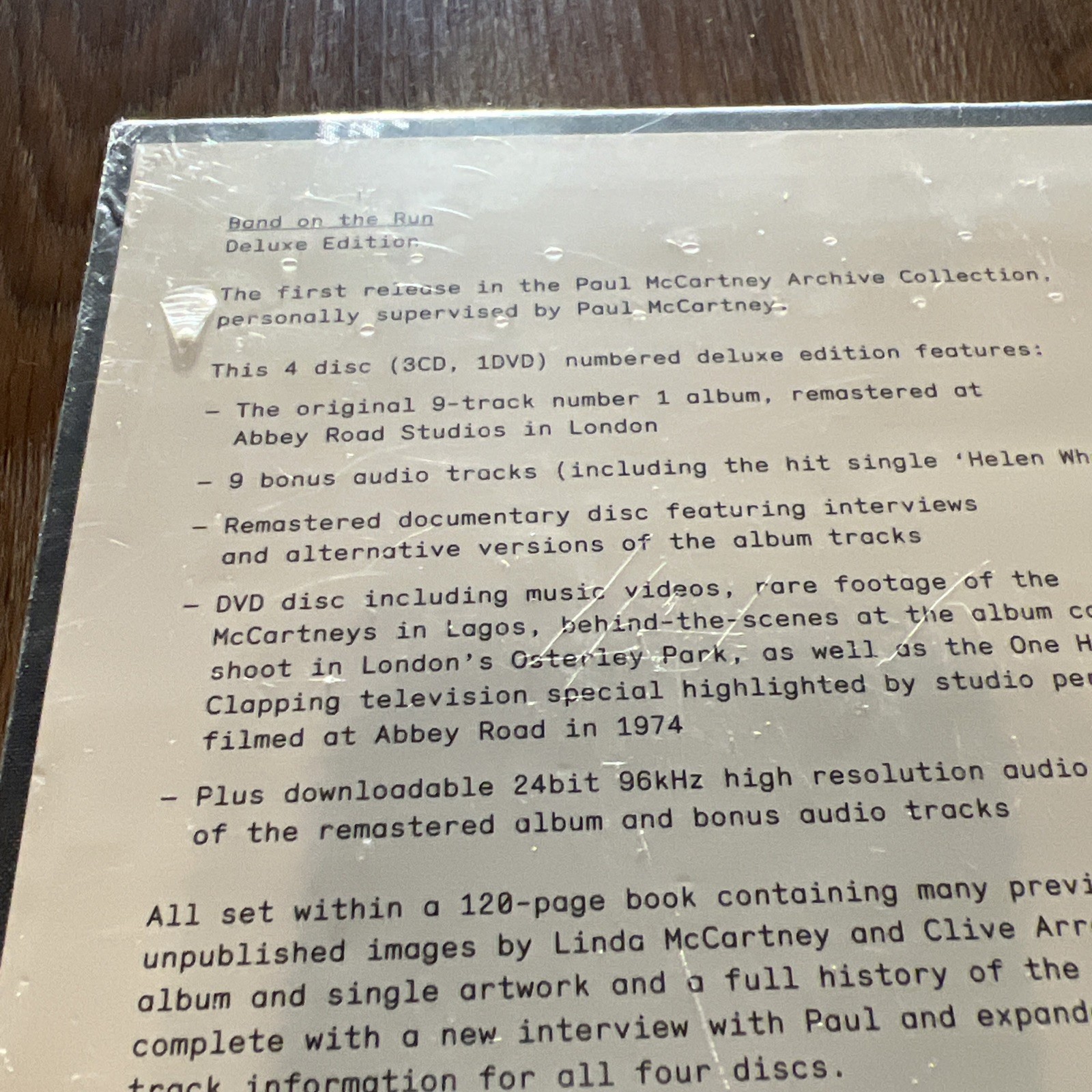 Paul McCartney Wings “Band On The Run” Archive Collection Deluxe Box Sealed Numb