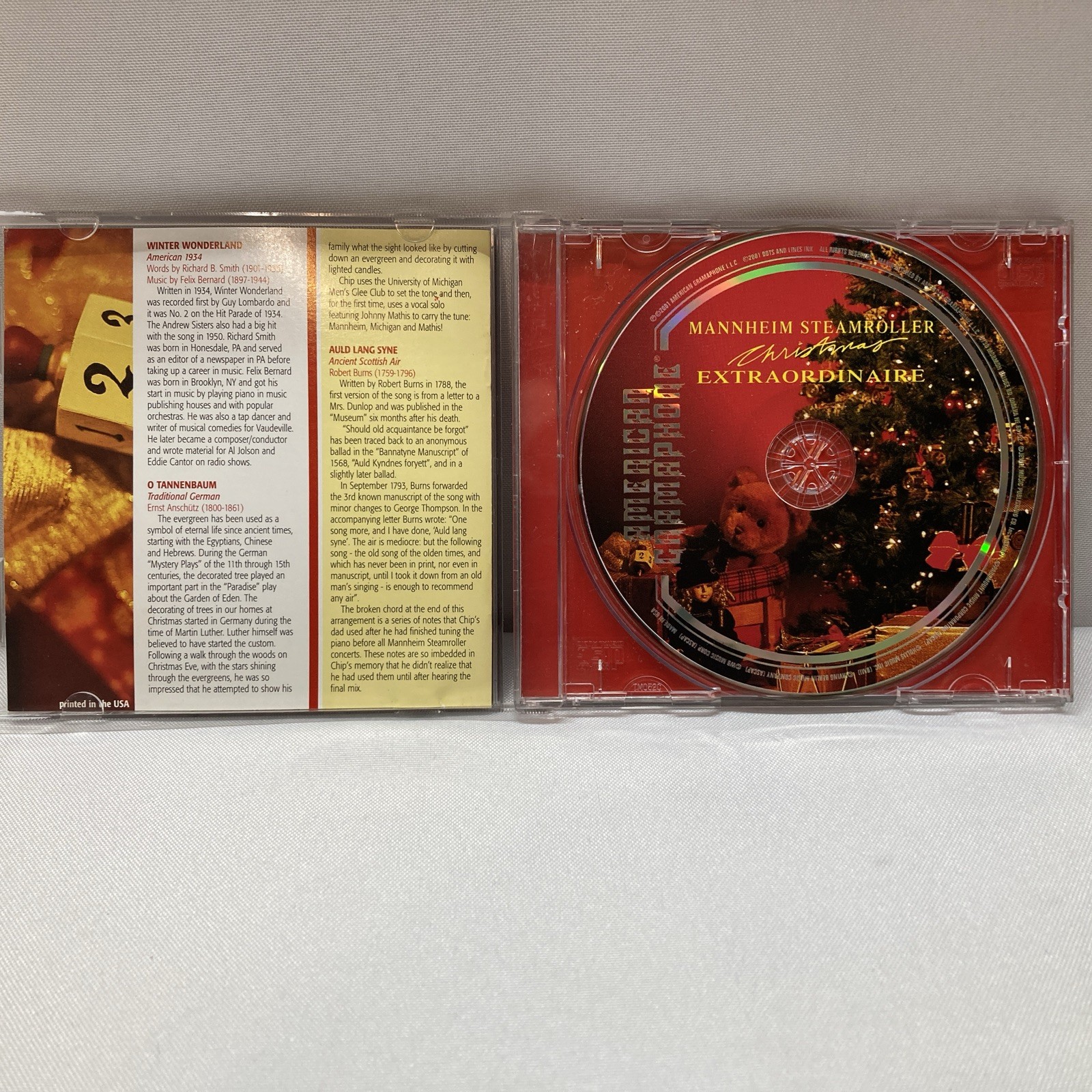 Mannheim Steamroller Christmas Extraordinaire CD 2001 American Gramaphone