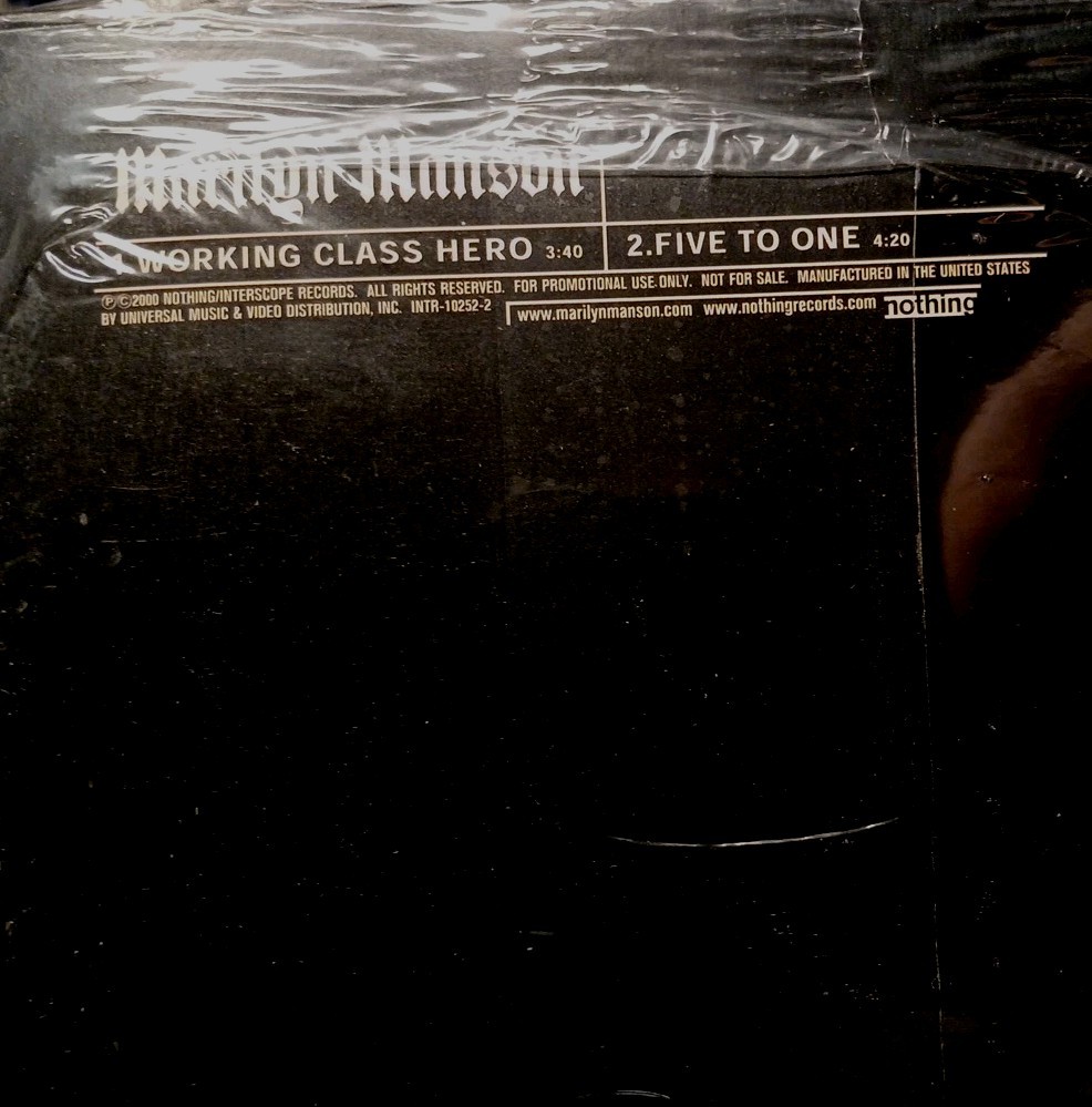MARILYN MANSON CD JOHN LENNON Working Class Hero DOORS Five to One SEALED promo