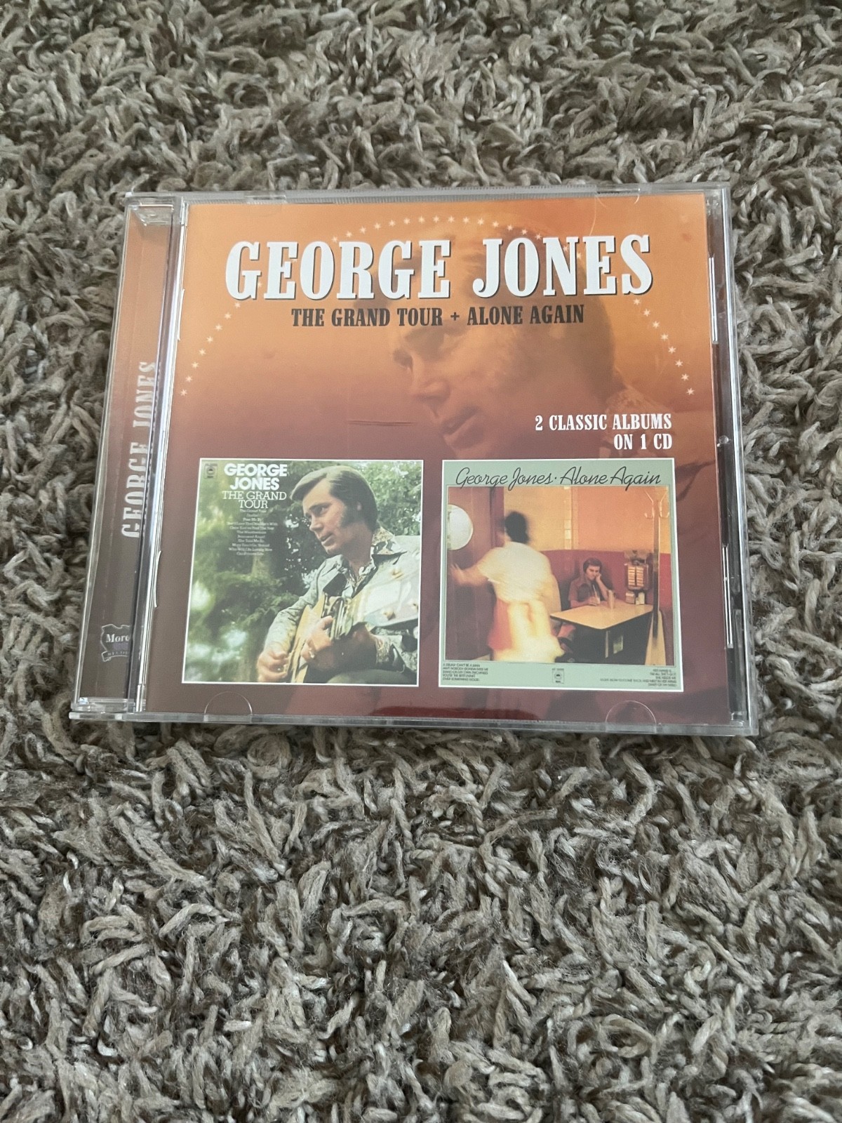 GEORGE JONES CD THE GRAND TOUR + ALONE AGAIN RARE OOP OUTLAW COUNTRY MORELLO REC