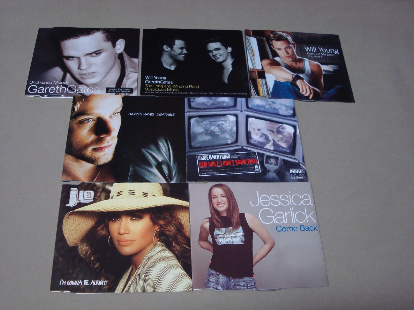CD SINGLES JOB LOT M3: 16 Discs (of 2002) – without Jewel Cases