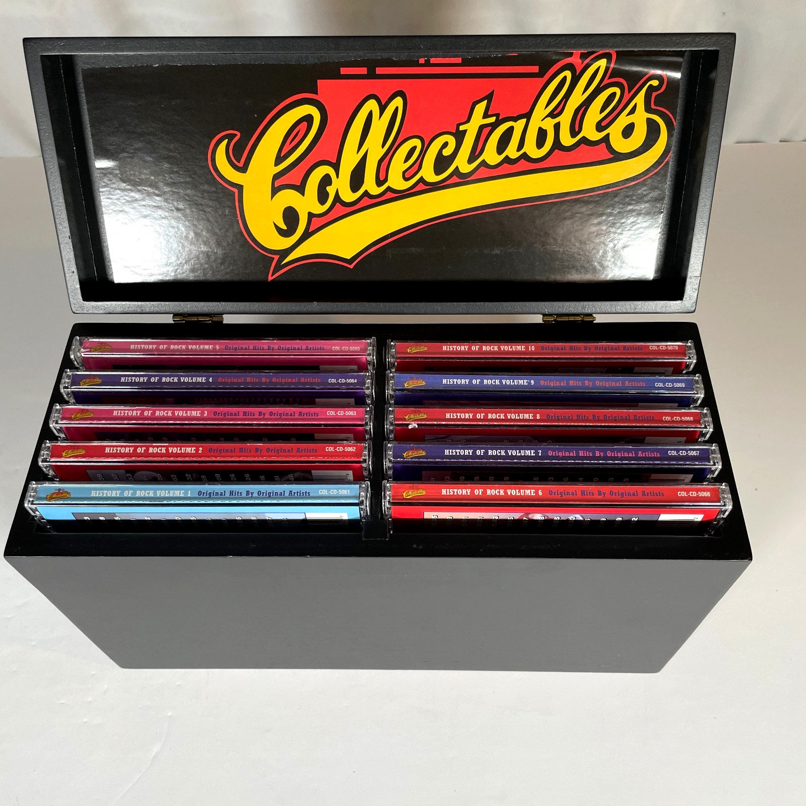 Collectables History Of Rock Vol. 1-10 10-CD Set with Wooden Box 2002