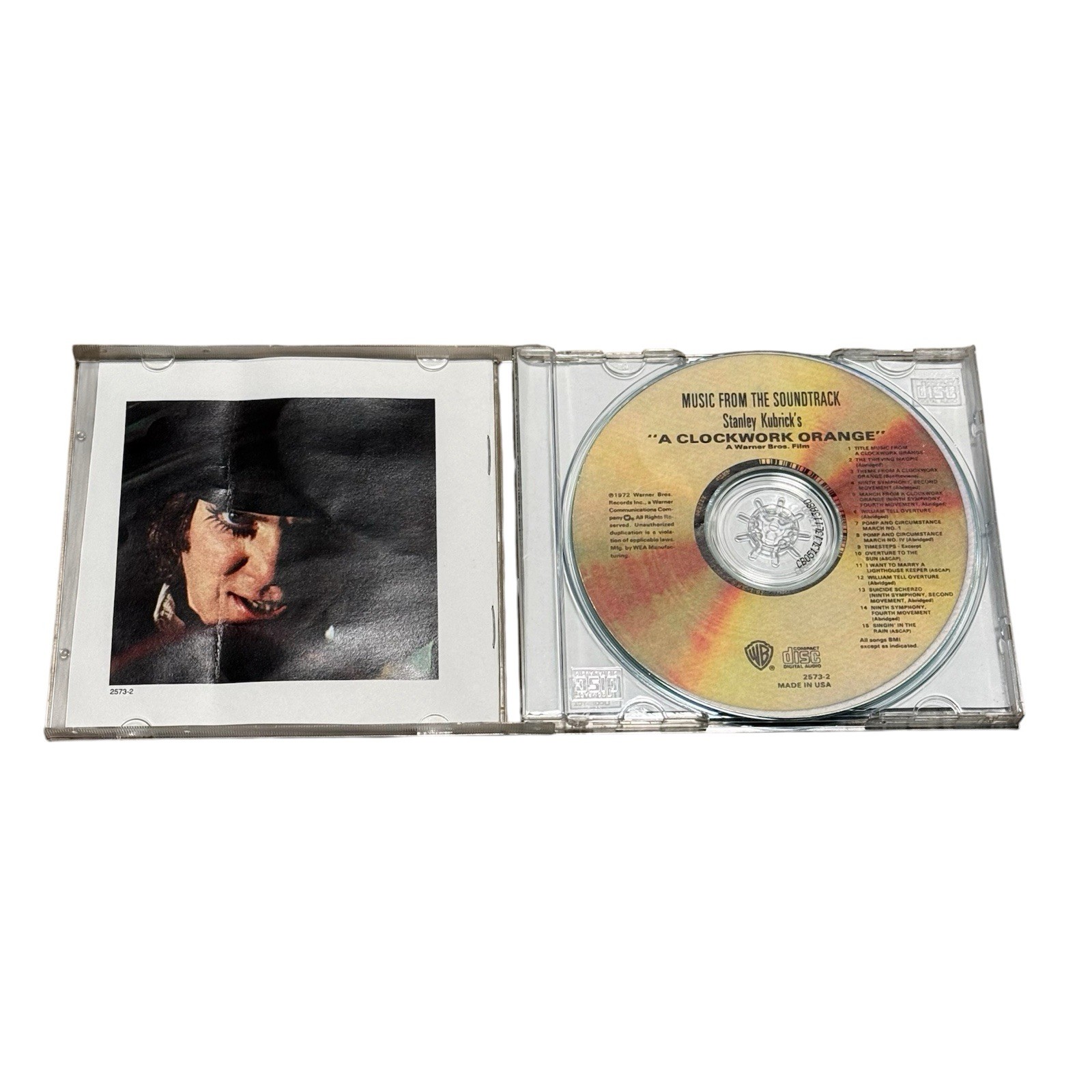 Stanley Kubrick’s A Clockwork Orange Soundtrack, Warner Bros Records 1972