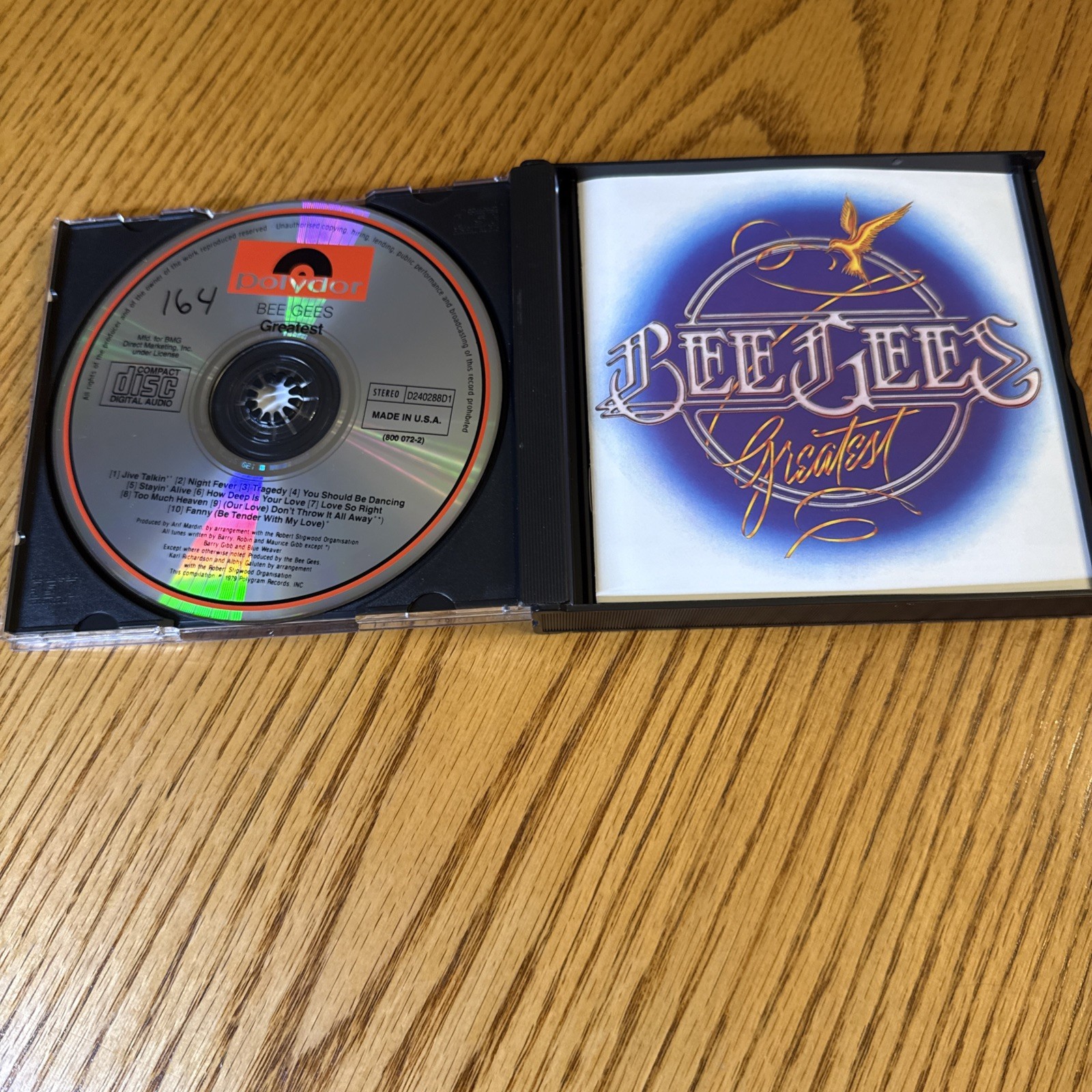 Bee Gees Greatest 2 CDs Stayin Alive Night Fever More Than A Woman BMG DIRECT
