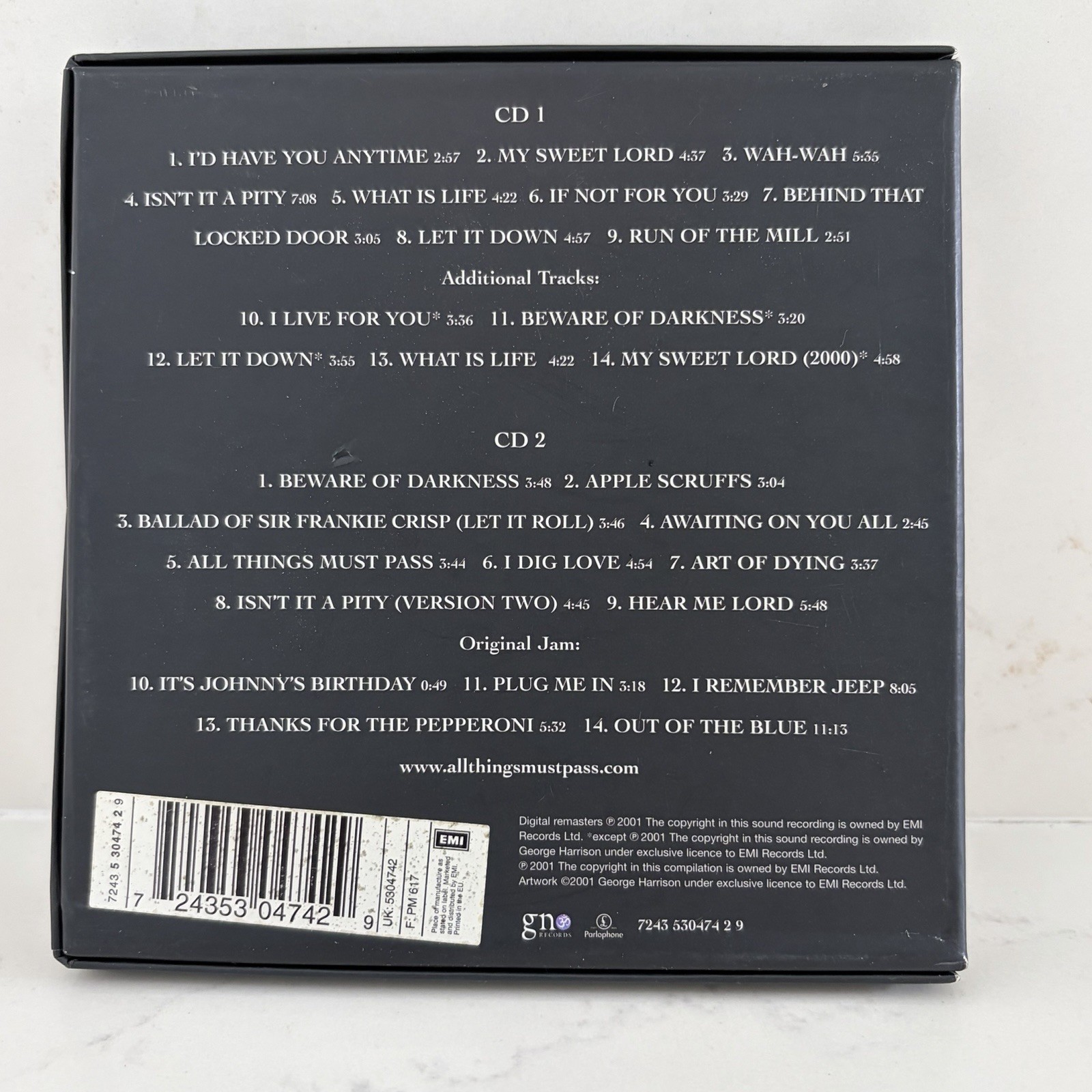 George Harrison – All Things Must Pass (2 CD Box Set, 2001) Remastered Rock EMI