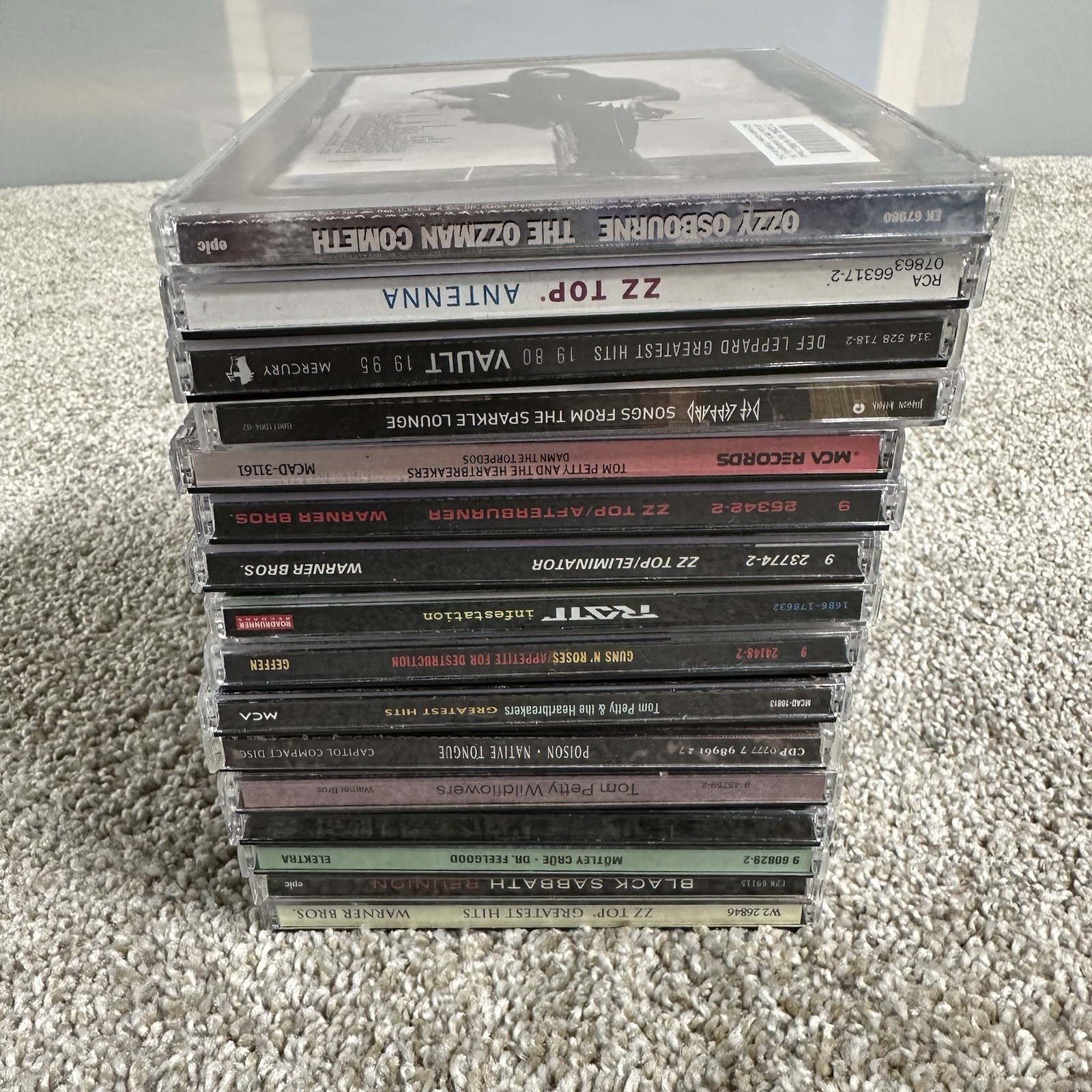 Collection of 16 classic rock & heavy metal music CDs All In Jewel Cases