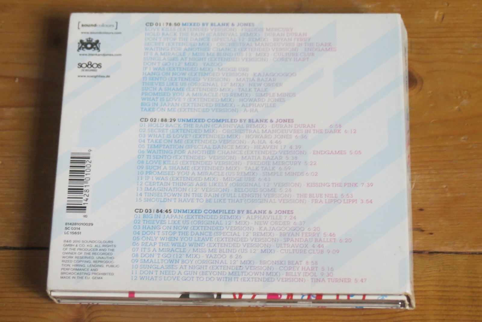 3 CD So80s 2 – 80s 12″ mixes – New Order/a-ha/Kajagoogoo/Duran/Yazoo/OMD/Spandau
