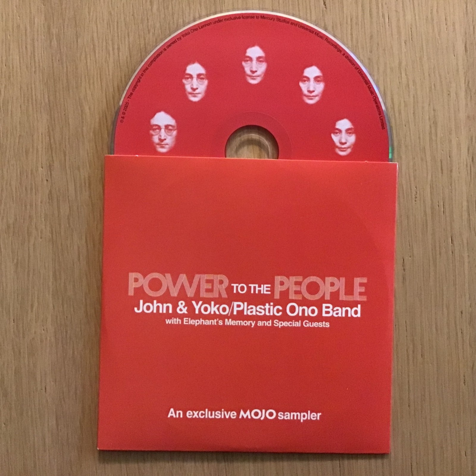 Power To The People John & Yoko Plastic Ono Band Mojo Sampler 9 Tracks