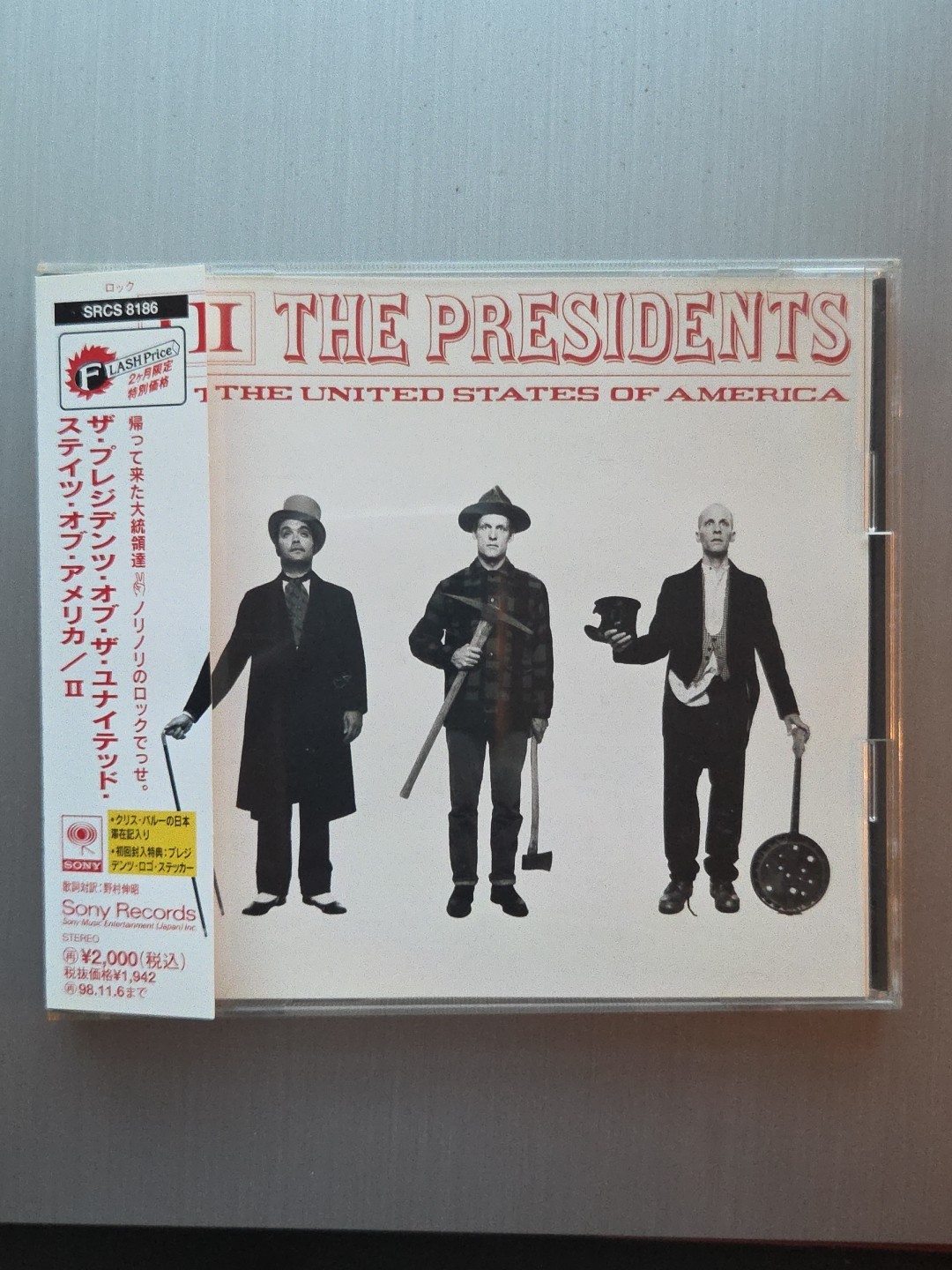 Presidents of the USA II CD Japan SRCS-8186 w OBI 1996 Sony Grunge Rock Sticker