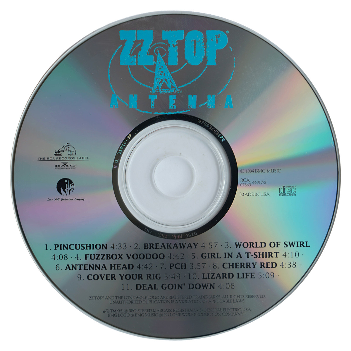 ZZ TOP – Antenna CD 1994 Rock Blues Southern RCA BMG Music