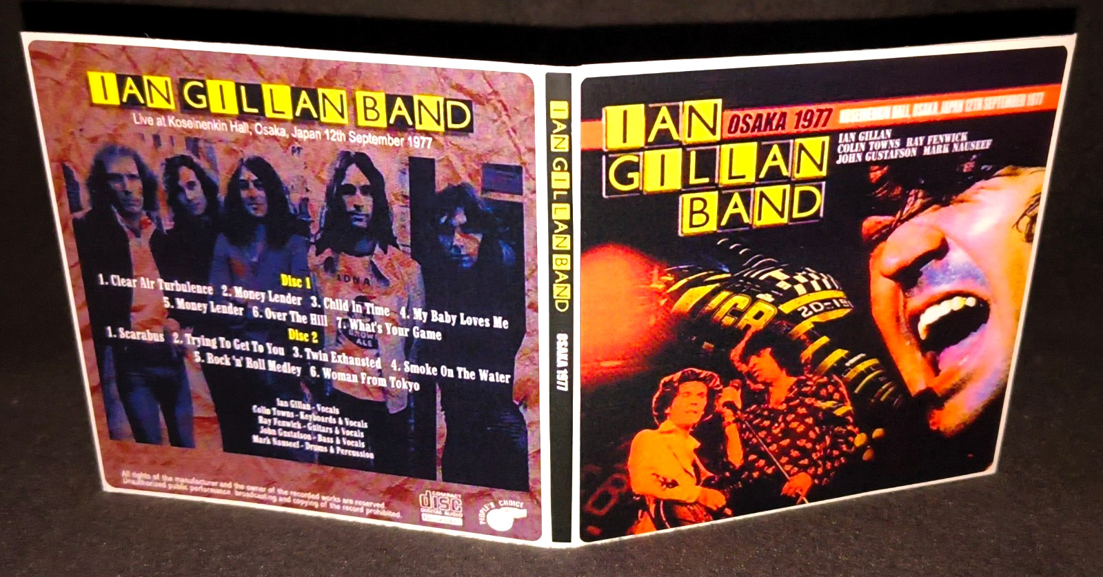 Ian Gillan Band Tokyo 1977 Gate Fold 2CD Package NEW