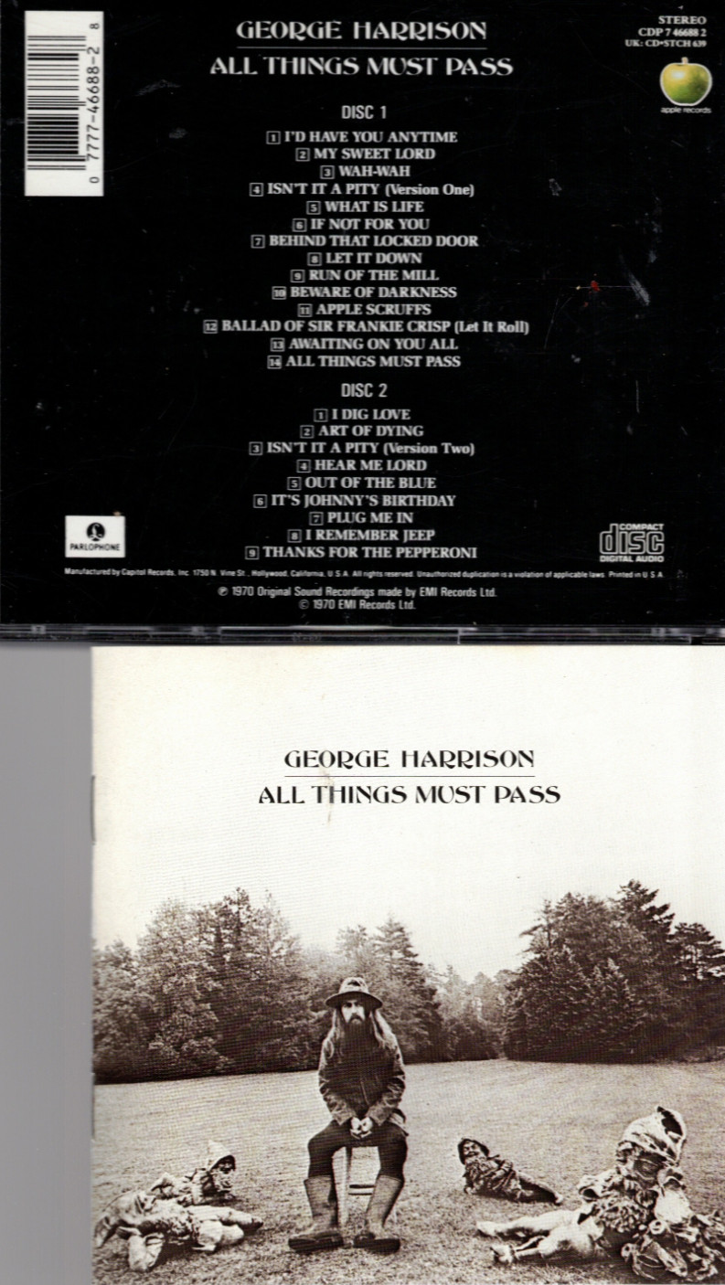 Parlophone cd George Harrison All Things Must Pass like new