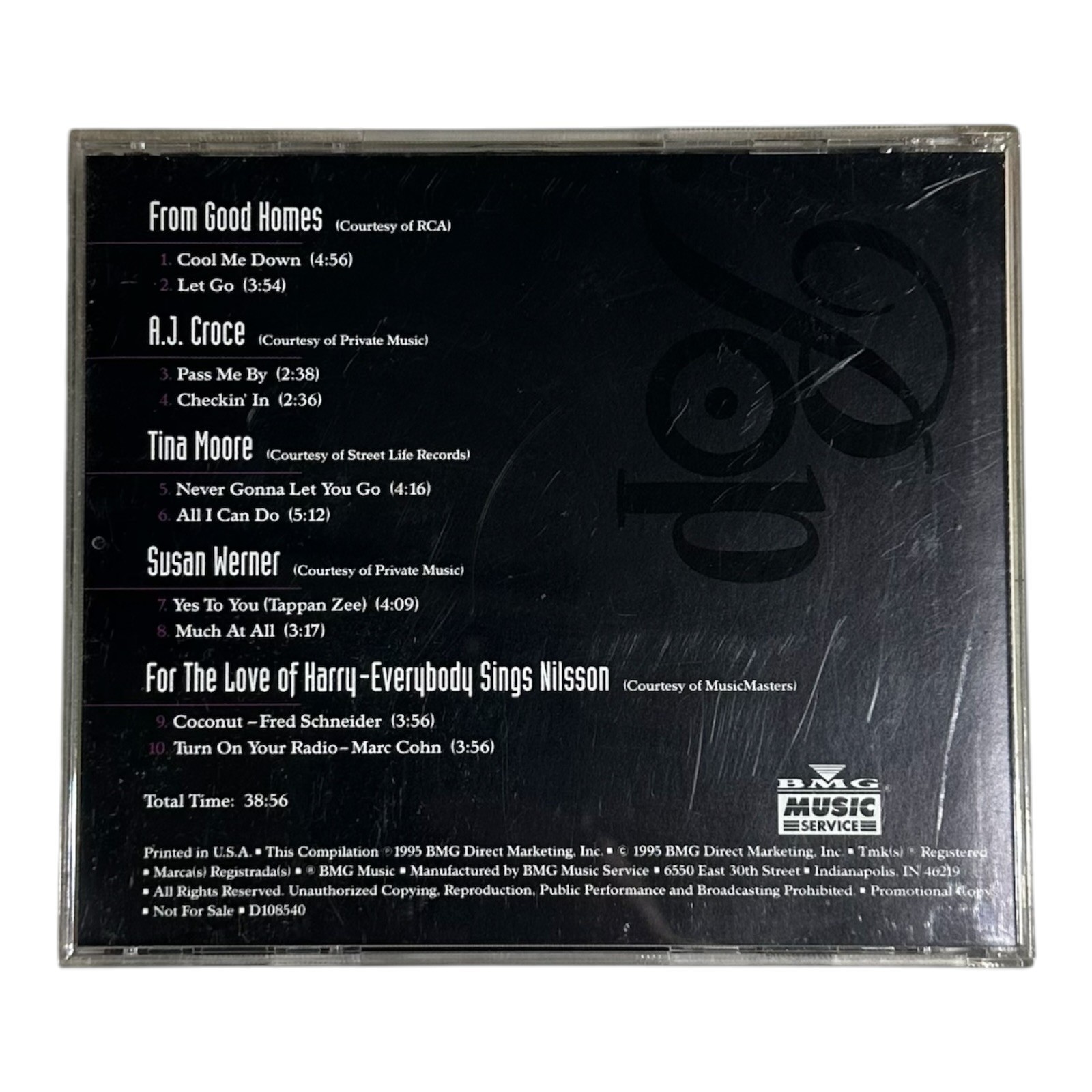 Discovery Sampler Pop Volume One CD BMG Music Service Promo 1995