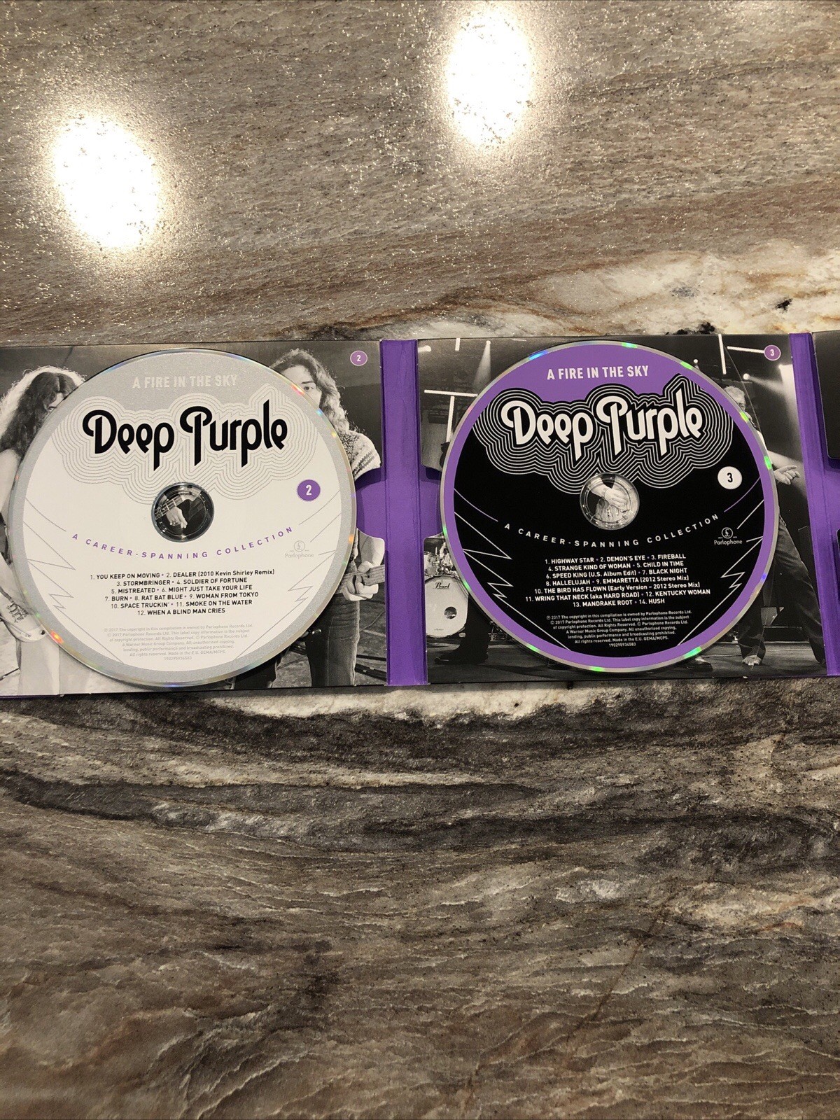 Deep Purple Fire In The Sky 2017 CD 3 Disc Set Career Anthology 3 CDs Like New