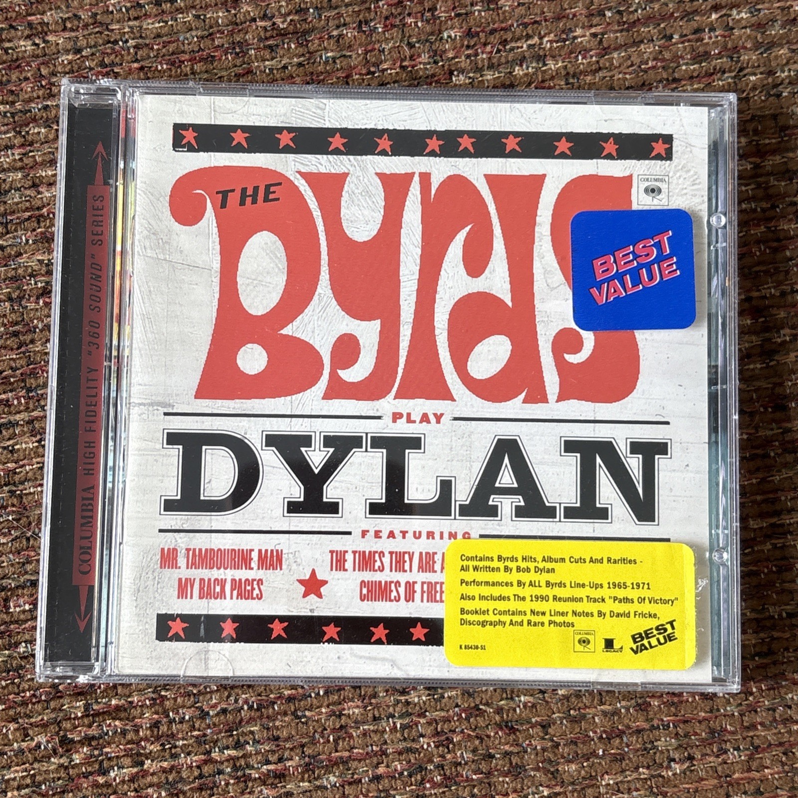 The Byrds Play Dylan – Music CD – The Byrds – 2008-01-05 – Legacy Recordings