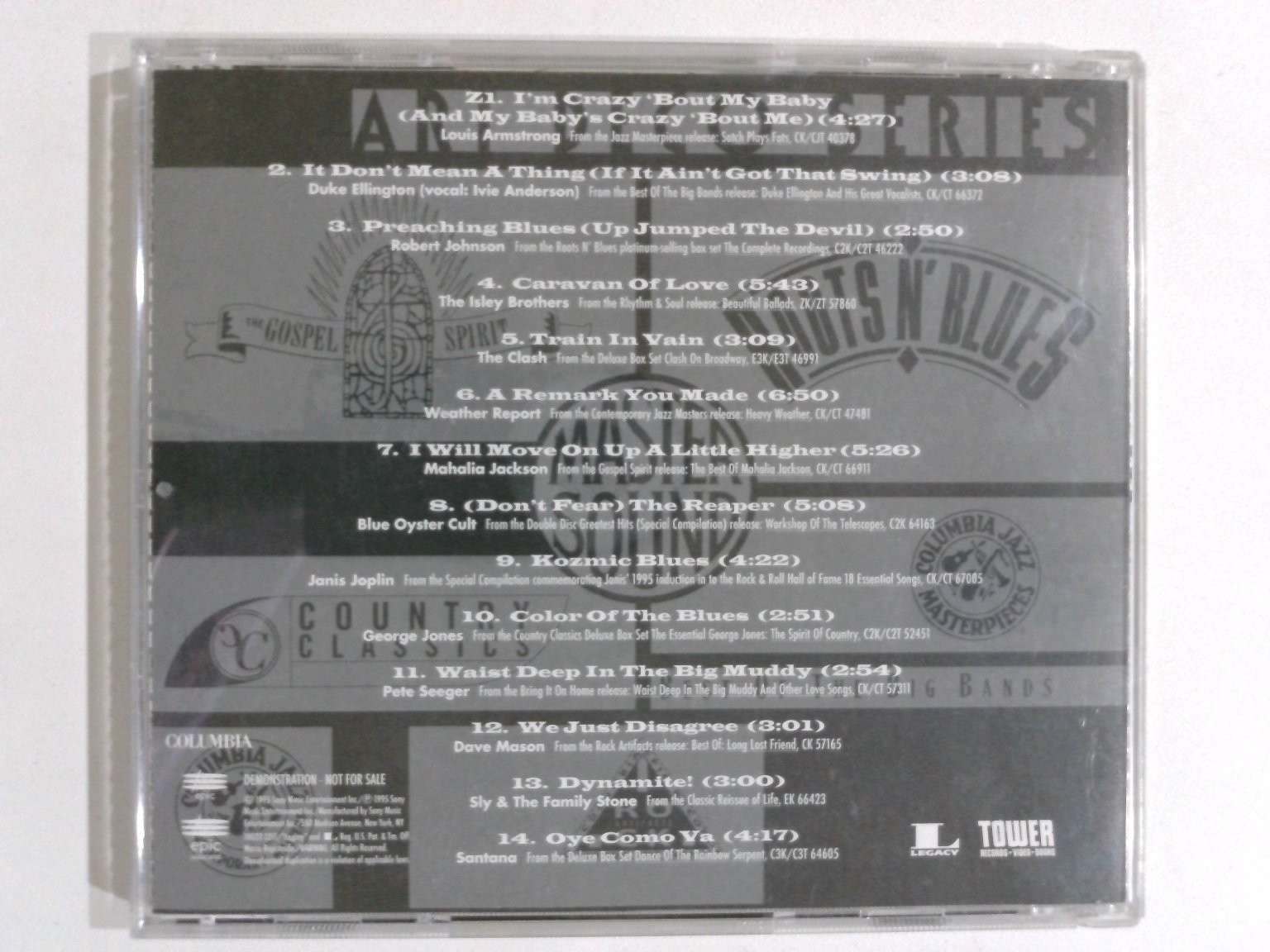 Various Artists – The Legacy CD 1995 Promo Compilation Jazz Blues Rock