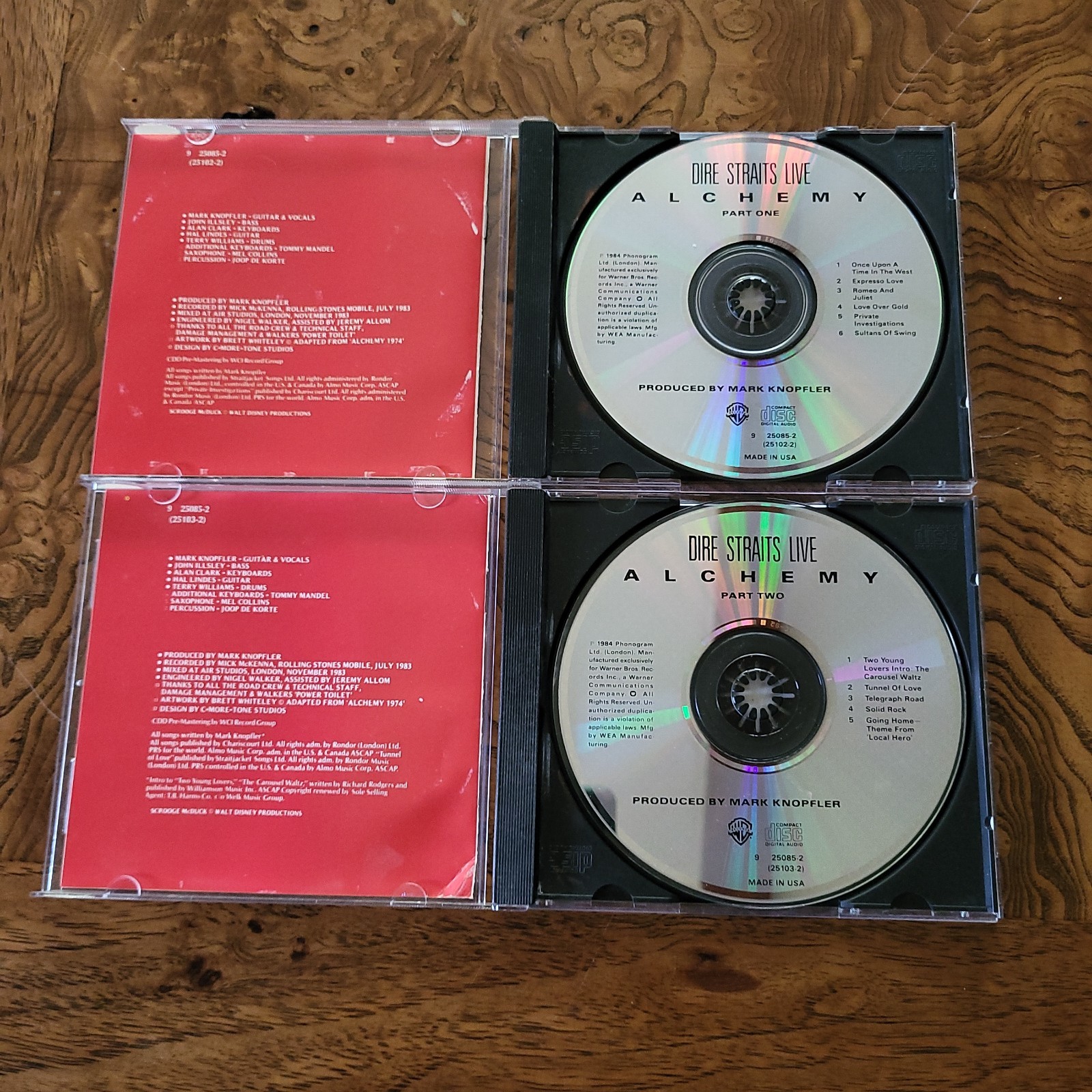 DIRE STRAITS CD Lot ALCHEMY PART 1 & 2 On Every Street Mark Knopfler Chet Atkins