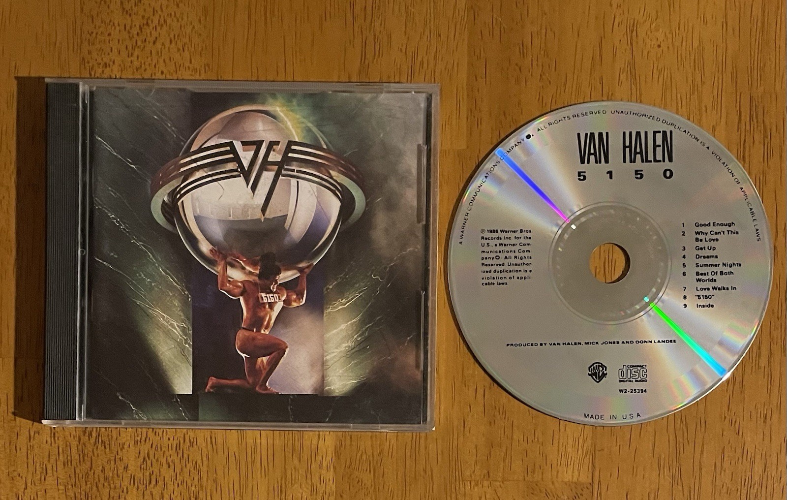 5150 by Van Halen CD 1990 Warner Bros WB