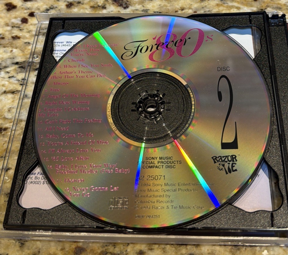 Forever 80s by Various Artists (2 CD Set, 1994 Razor & Tie) 1980s Compilation