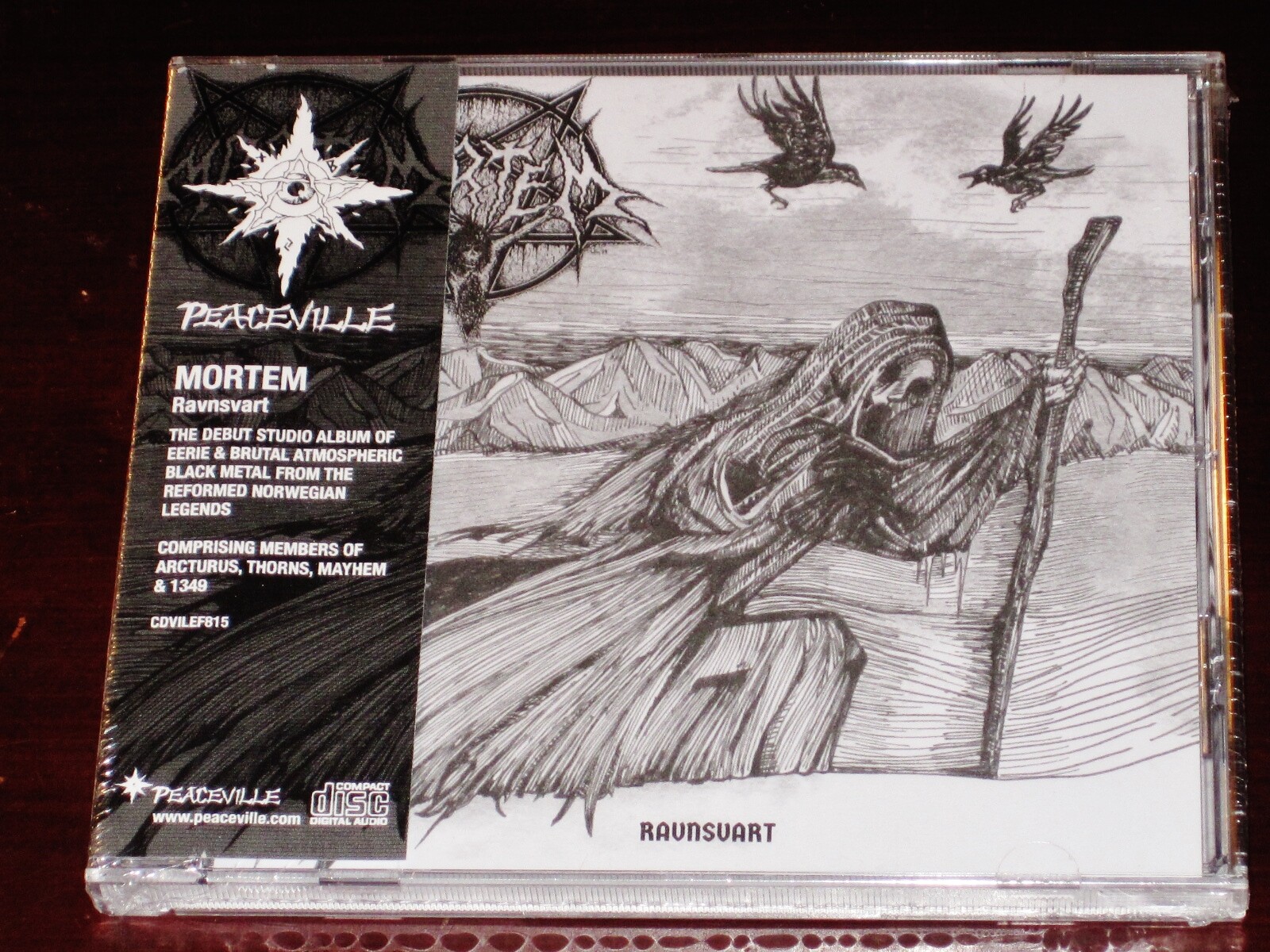 Mortem: Ravnsvart CD 2019 Peaceville Records Germany CDVILEF815 OBI NEW
