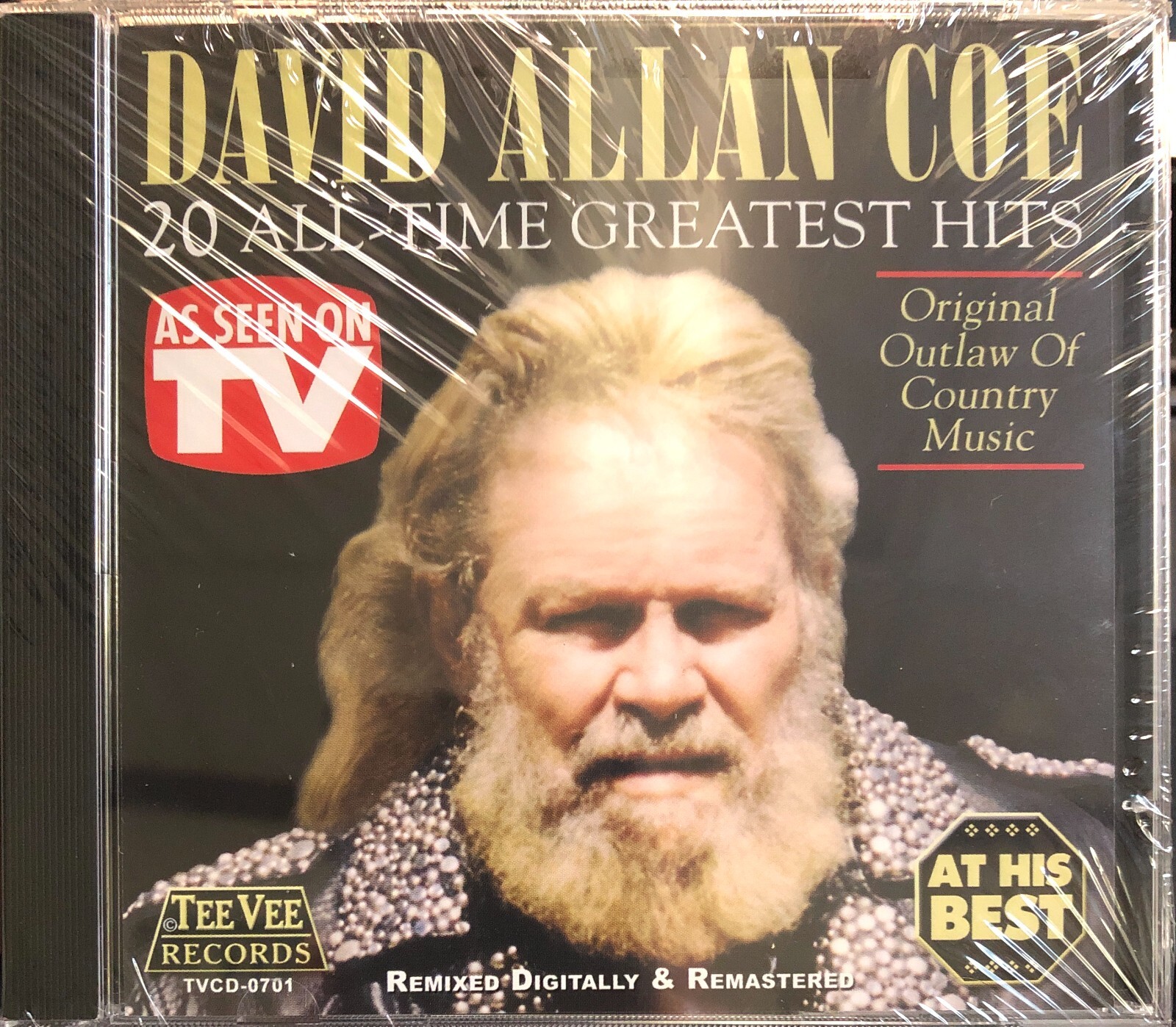 DAVID ALLAN COE – 20 All Time Greatest Hits (Factory Sealed CD, 2002)