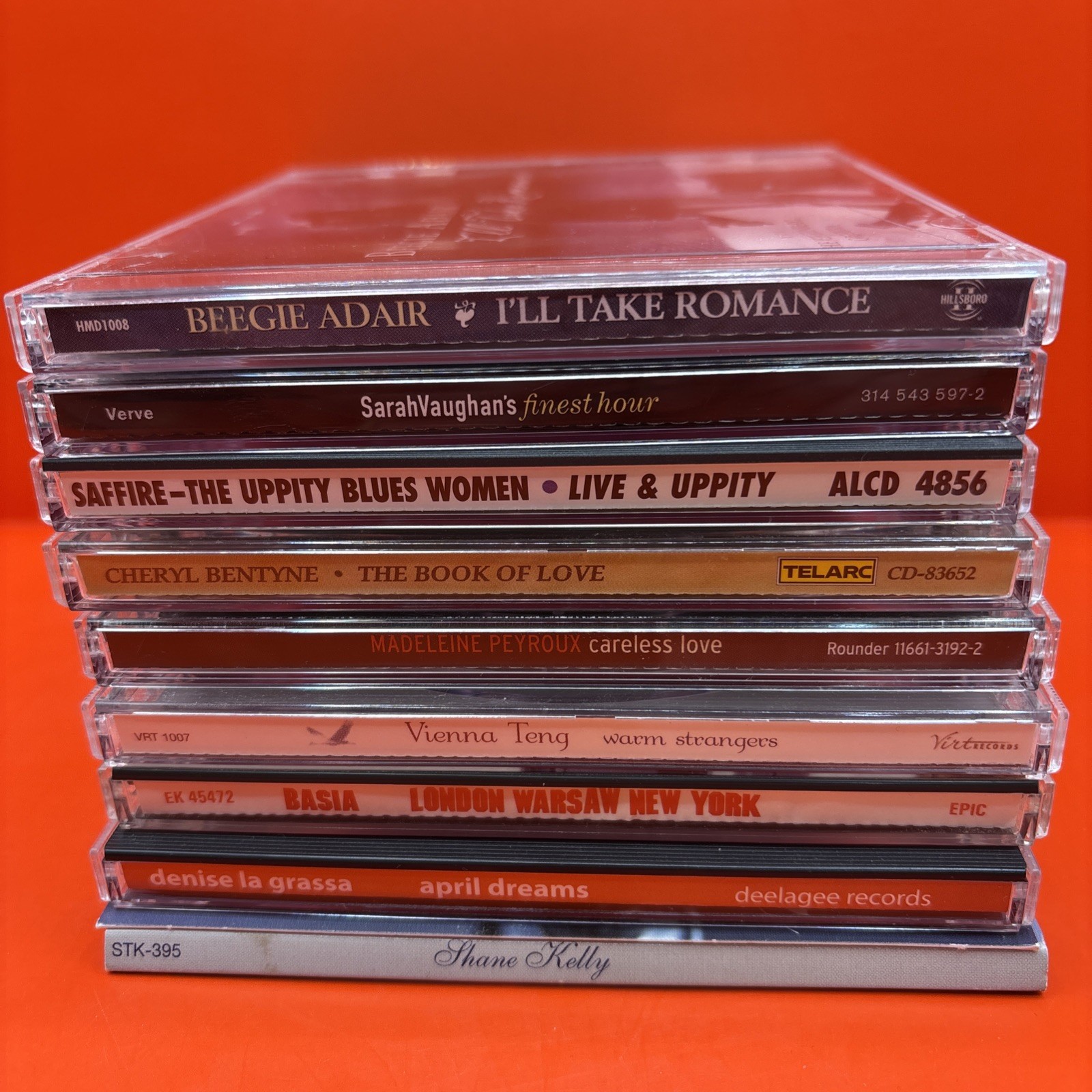 Lot of Nine (9) Easy Listening CDs from Female Artists of 1980s, 1990s and 2000s