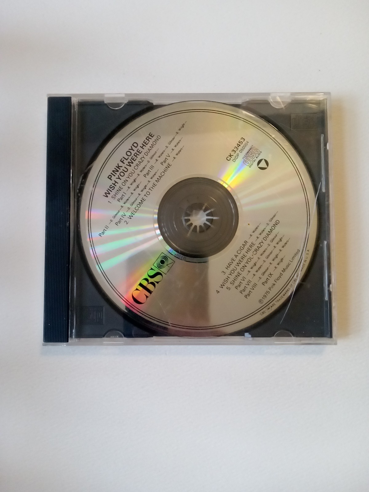 Pink Floyd – Wish You Were Here CD, No Front Insert