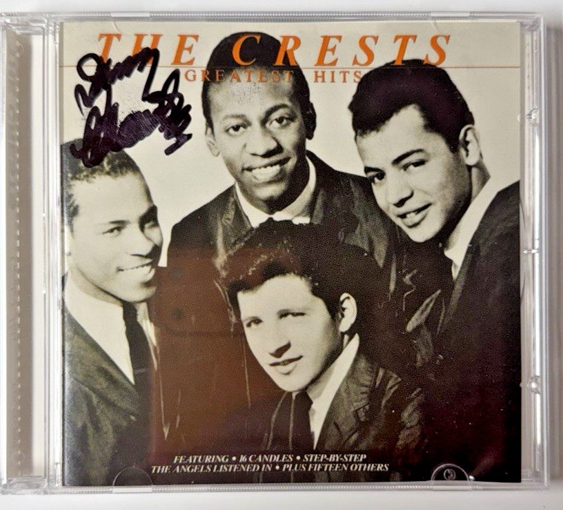 The Crests – Greatest Hits (1992 US CD • Signed Front Cover • Collectables)