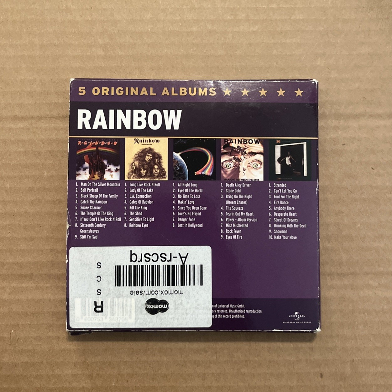 RAINBOW: 5 ORIGINAL ALBUMS CD’S IN EXCELLENT CONDITION