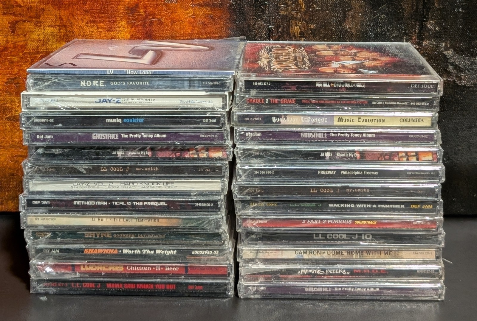 Lot of 27 90’s-00’s Rap CDs JayZ – LL Cool J Ghostface Ja Rule Method Man SEALED