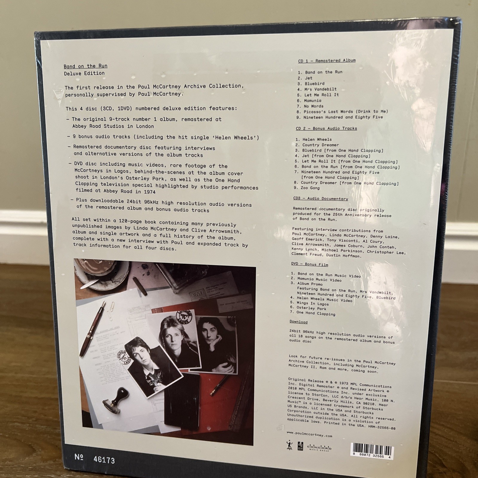 Paul McCartney Wings “Band On The Run” Archive Collection Deluxe Box Sealed Numb
