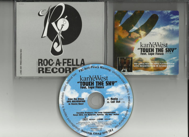KANYE WEST Touch the Sky RARE RADIO MIX PROMO DJ CD Single Lupe Fiasco 2005