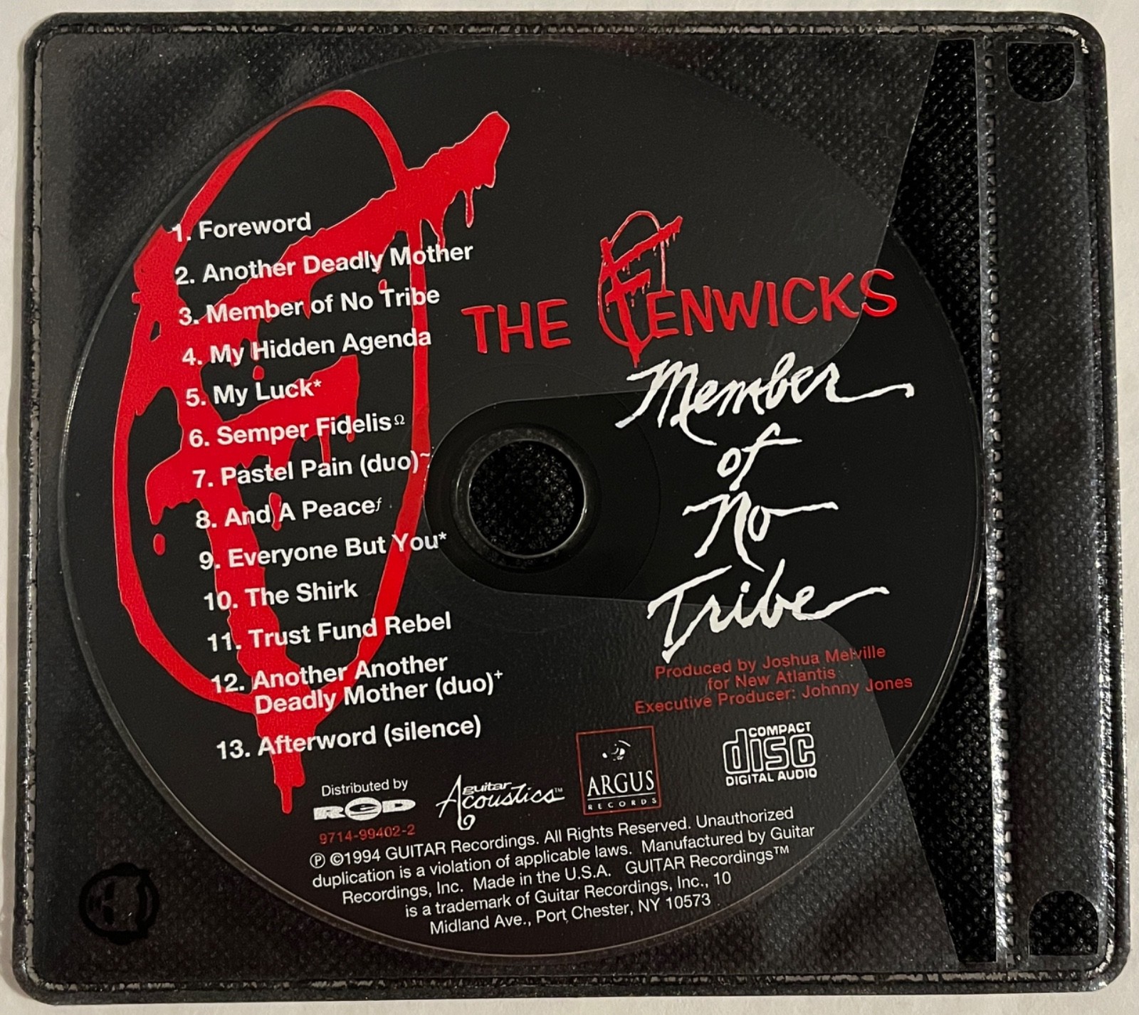The Fenwicks CD set lot of 2 CDs (no jewel cases) Eudaimonia Member Of No Tribe