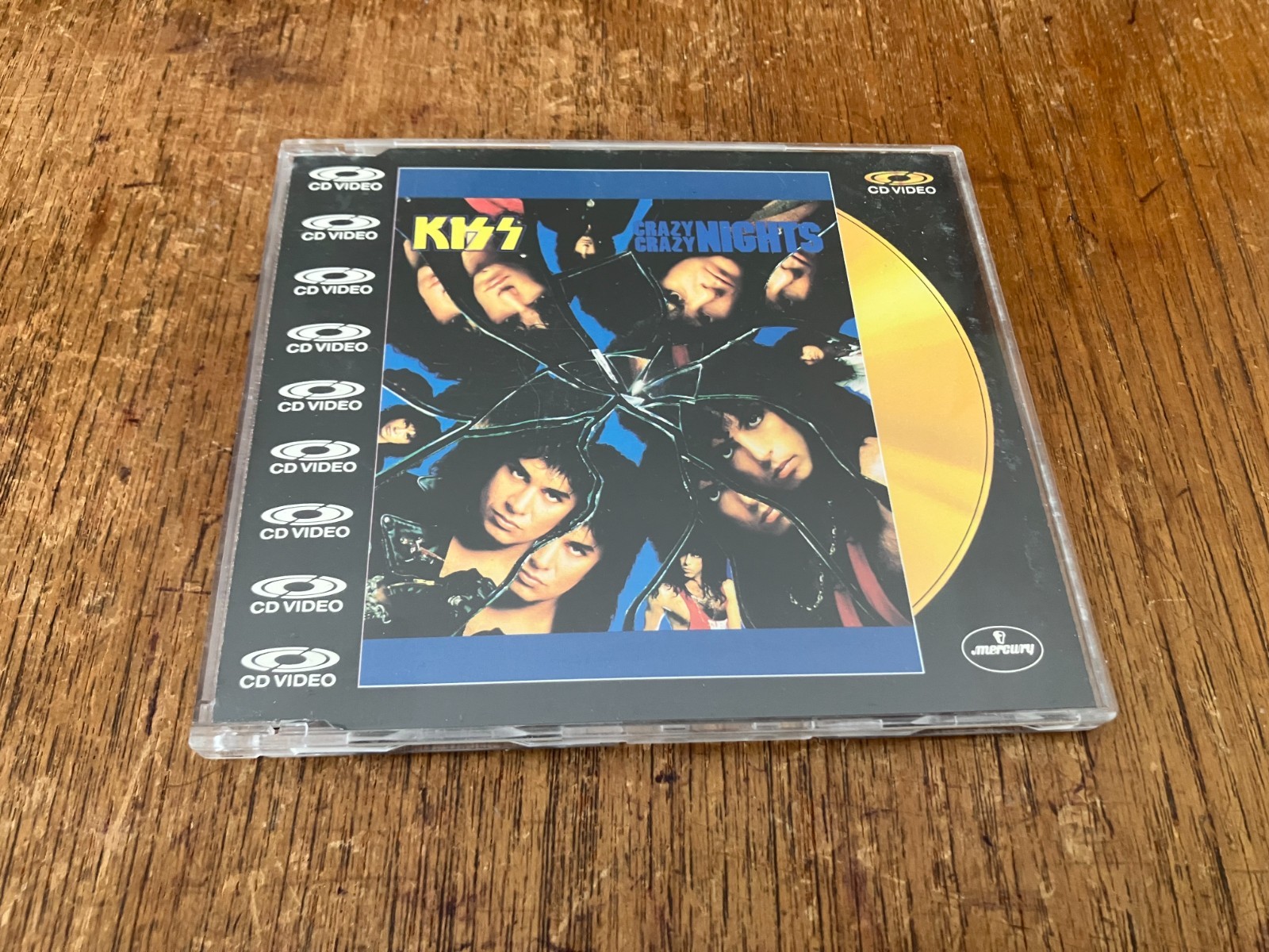 KISS Crazy Crazy Nights CD-Video Single 1988 German Press RARE Bruce Kulick