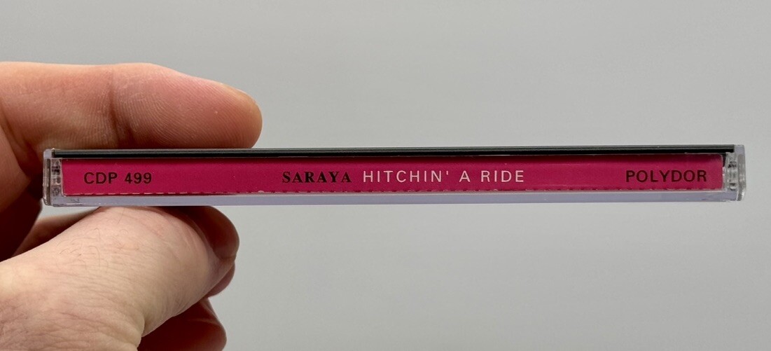 Hitchin’ a Ride by Saraya Promo CD Single 1991 Polydor Records Rare HTF
