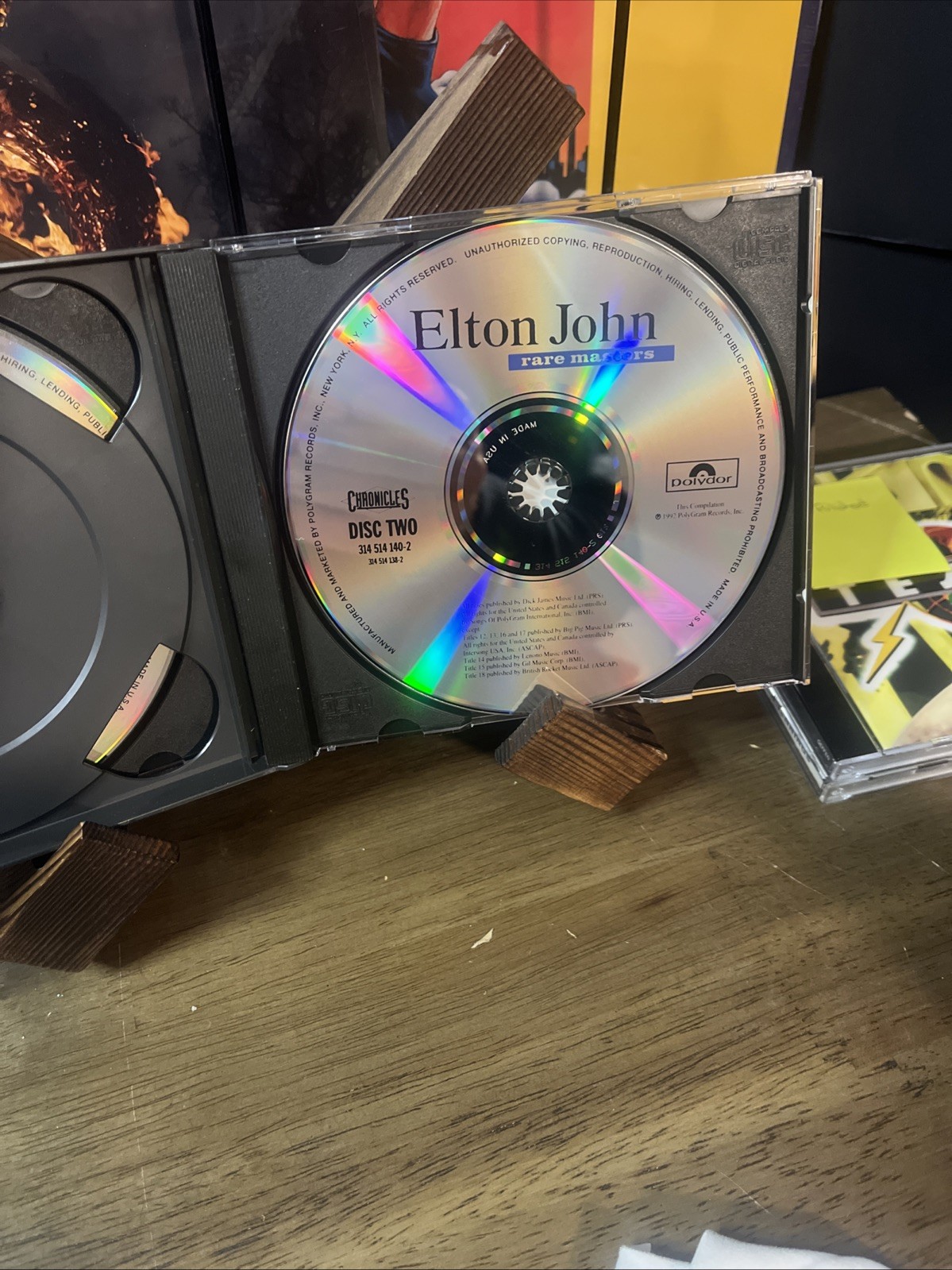 1992 Elton John Rare Masters 2 CD Box Set Polydor Records Complete W/ Booklet EX