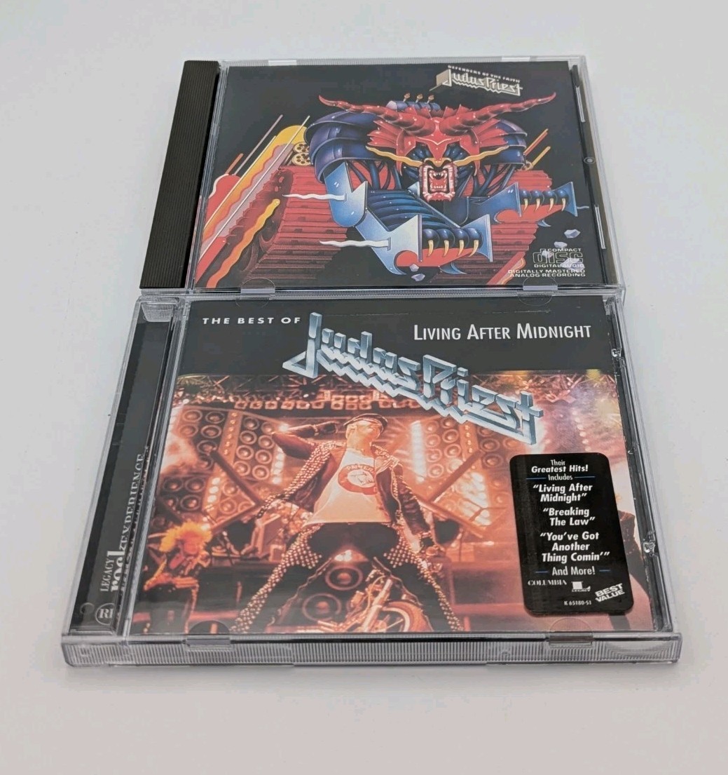 Judas Priest 2 CD Lot Defenders Of The Faith & Live After Midnight