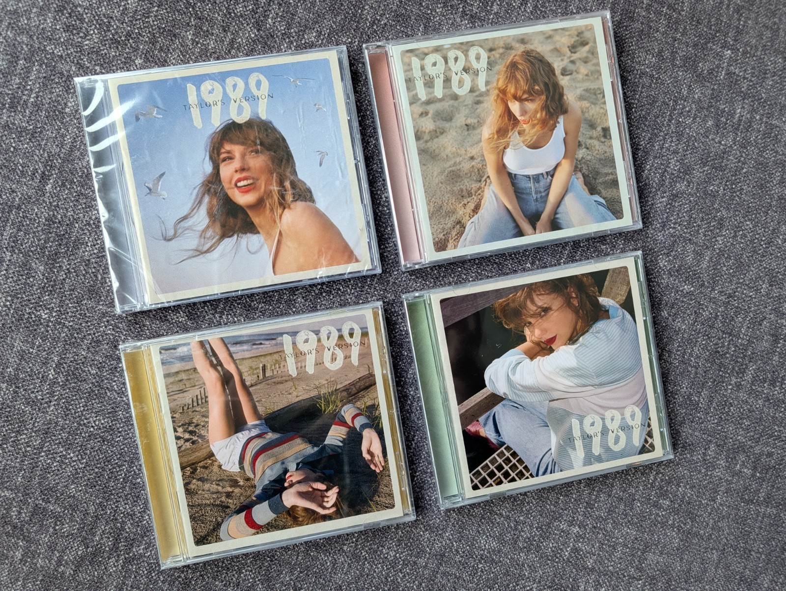 Taylor Swift 1989 Taylor’s Version 4 CDs NEW Sealed Green Rose Pink Yellow Blue