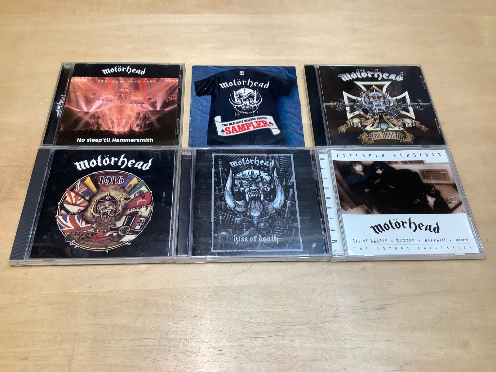Motorhead 6 CD – No Sleep – 1916 – Kiss Of Death – Best Of – Extended – Sampler