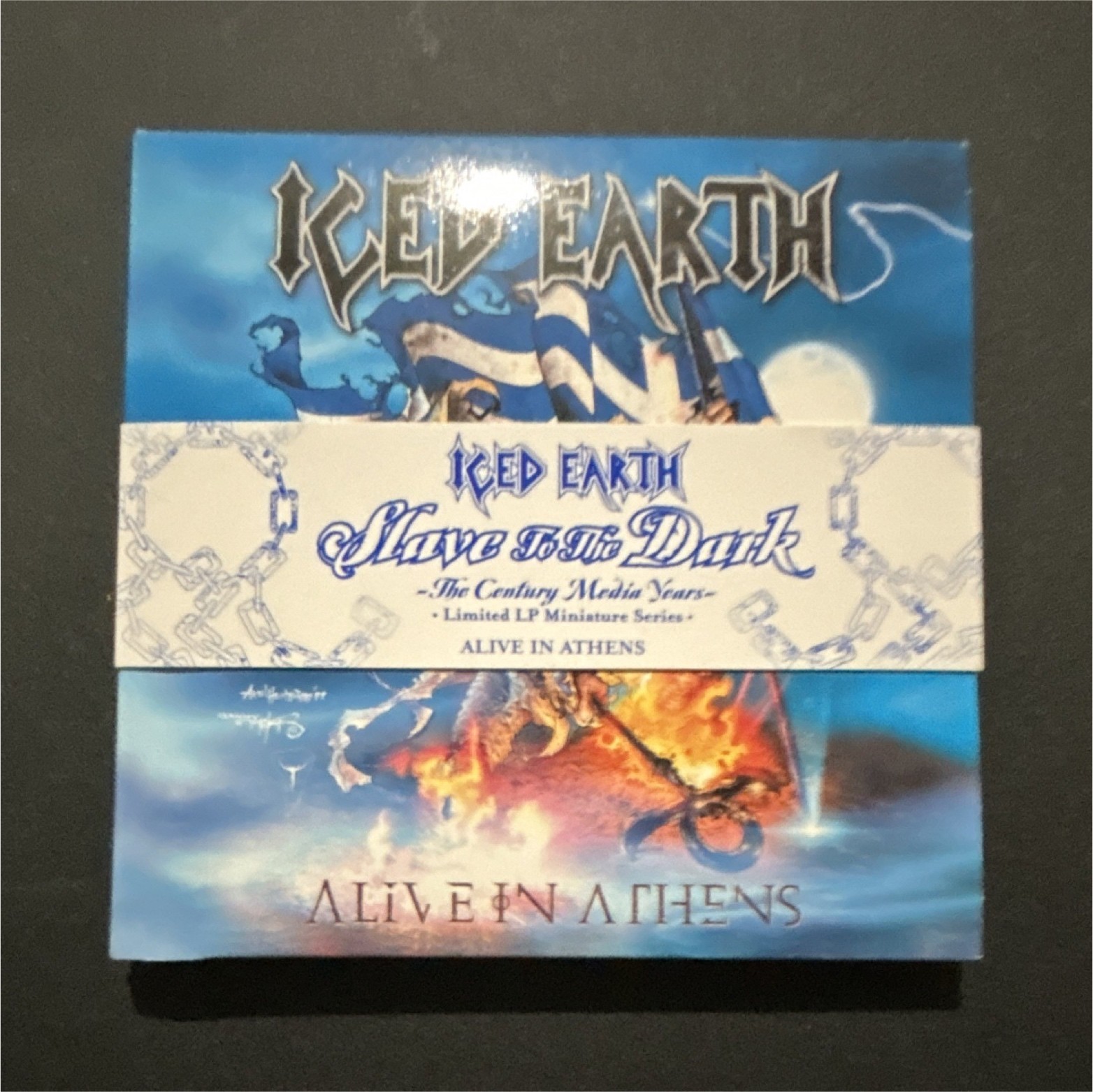 Iced Earth Alive In Athens Slave to the Dark Limited 3CD Mini LP Century Media