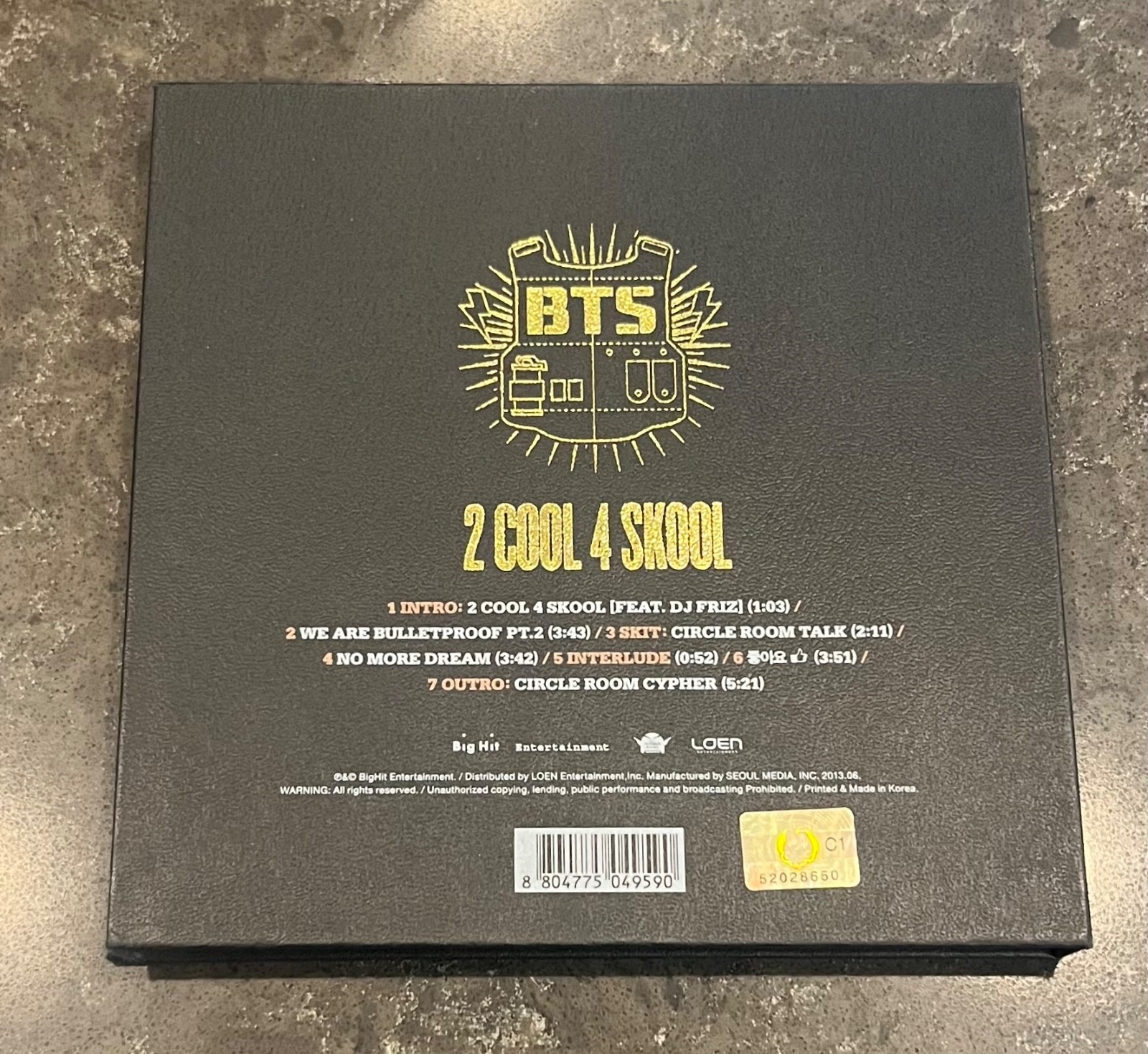 CD, BTS, 2 Cool 4 Skool, w/ Booklet w/ Postcard Insert, Premium 2023