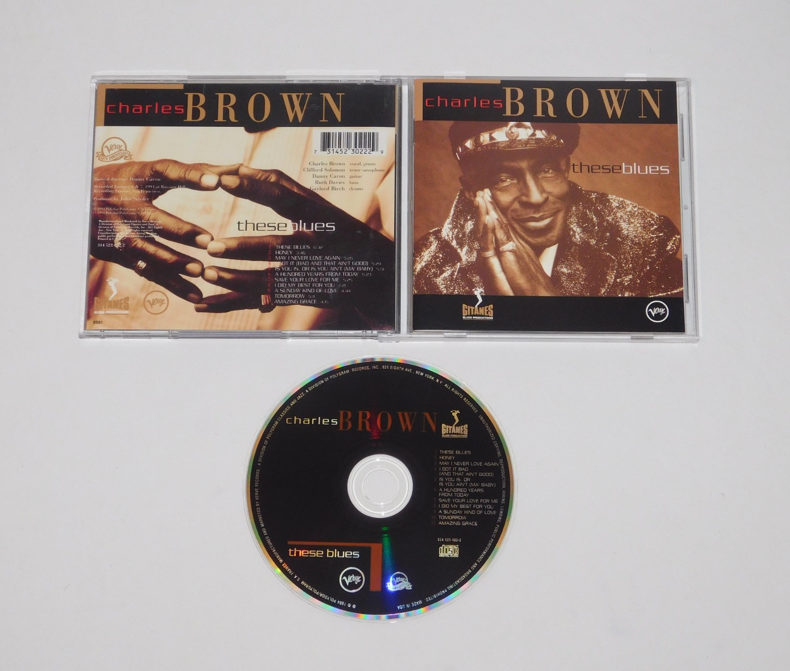 Charles Brown – These Blues CD (1991) Polydor Records West Coast Blues / Soul