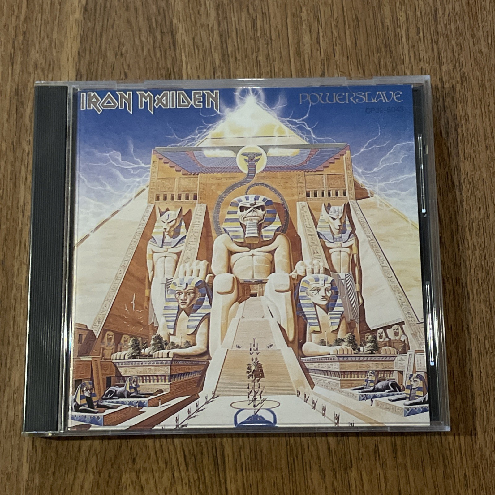 Iron Maiden Powerslave Japan 1st Presst CD 1985 CP32-5043 1B2 NO OBI RARE