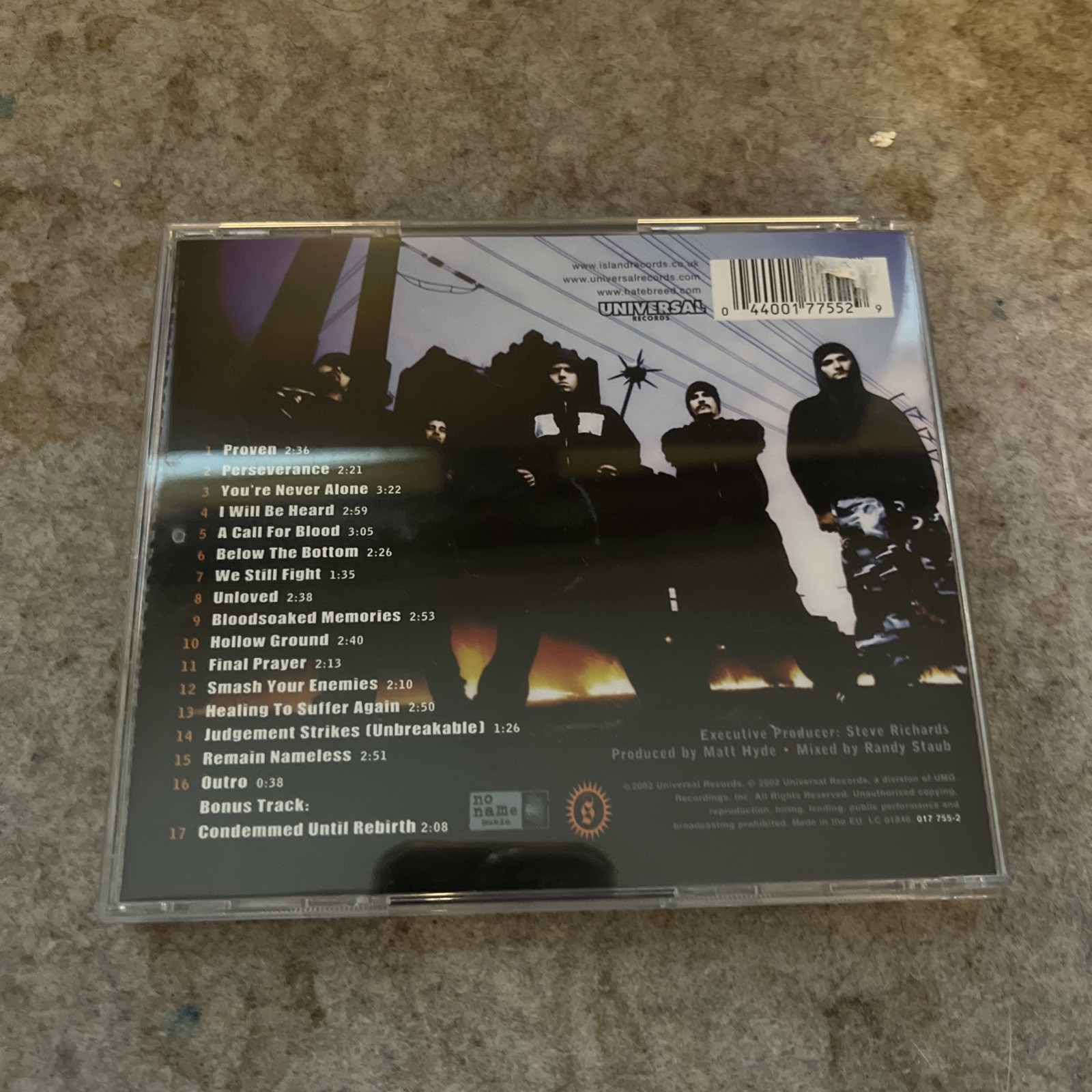 Perseverance [Orchard] [PA] by Hatebreed (Rock) (CD, Apr-2002, Universal)
