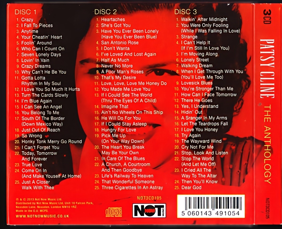 Patsy Cline – The Anthology 3 CD Set (Compilation Album) – NEW