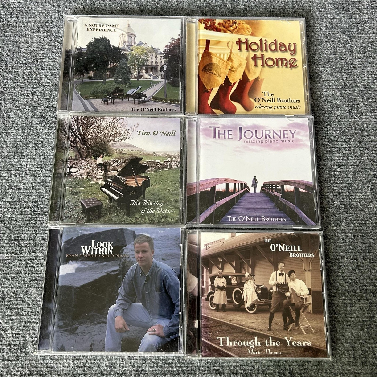 The O’Neill Brothers 6CD Lot Holiday Home Journey Notre Dame Piano Multicolor
