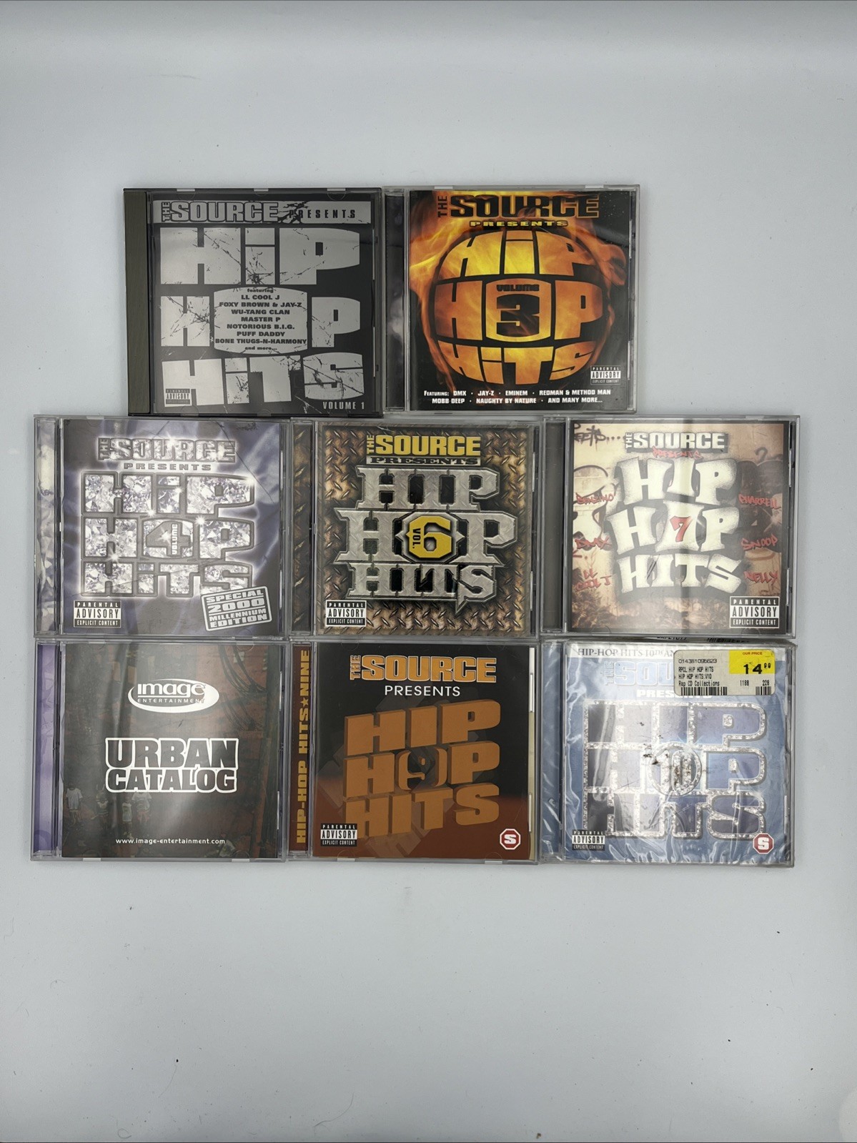 The Source Presents Hip Hop Hits by Various Artists CD Lot Volumes 1 3 4 6-10