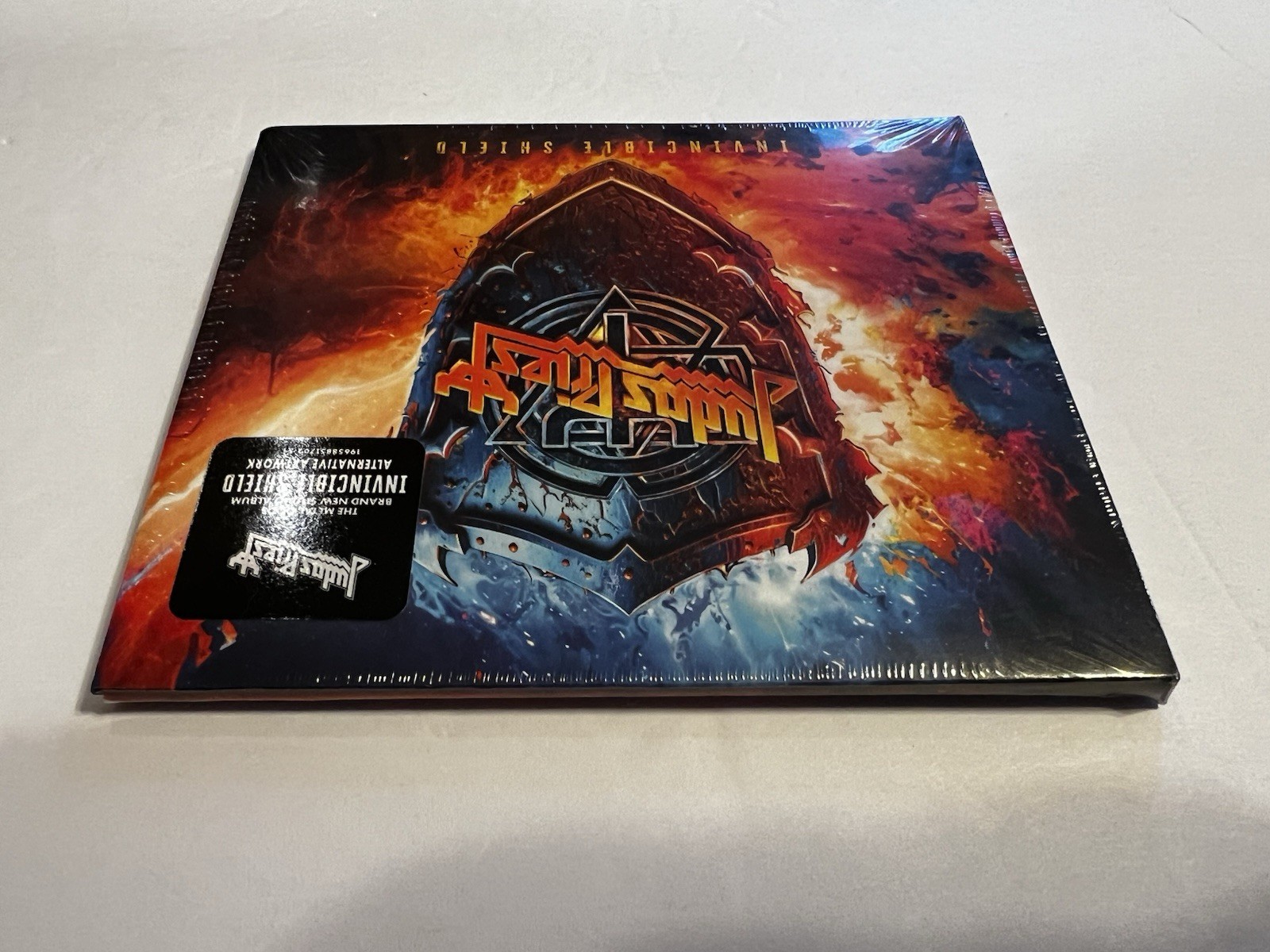 Invincible Shield by Judas Priest-Alternative Cover Artwork (Epic Records) New!
